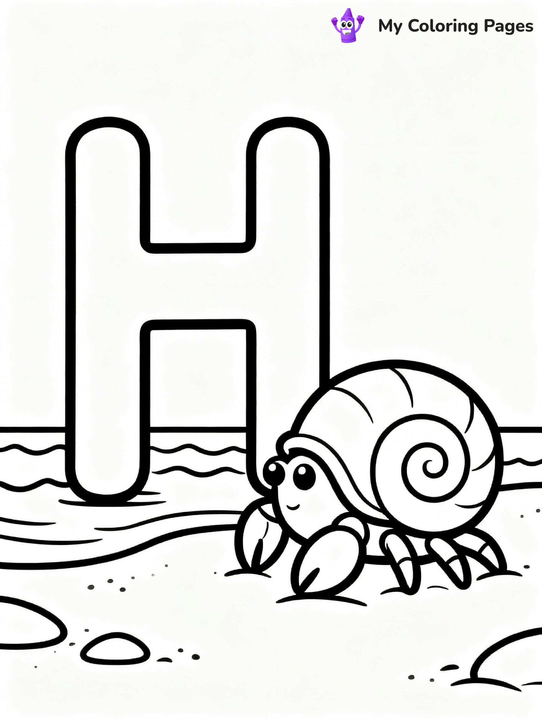 Letter H Coloring Pages - 2