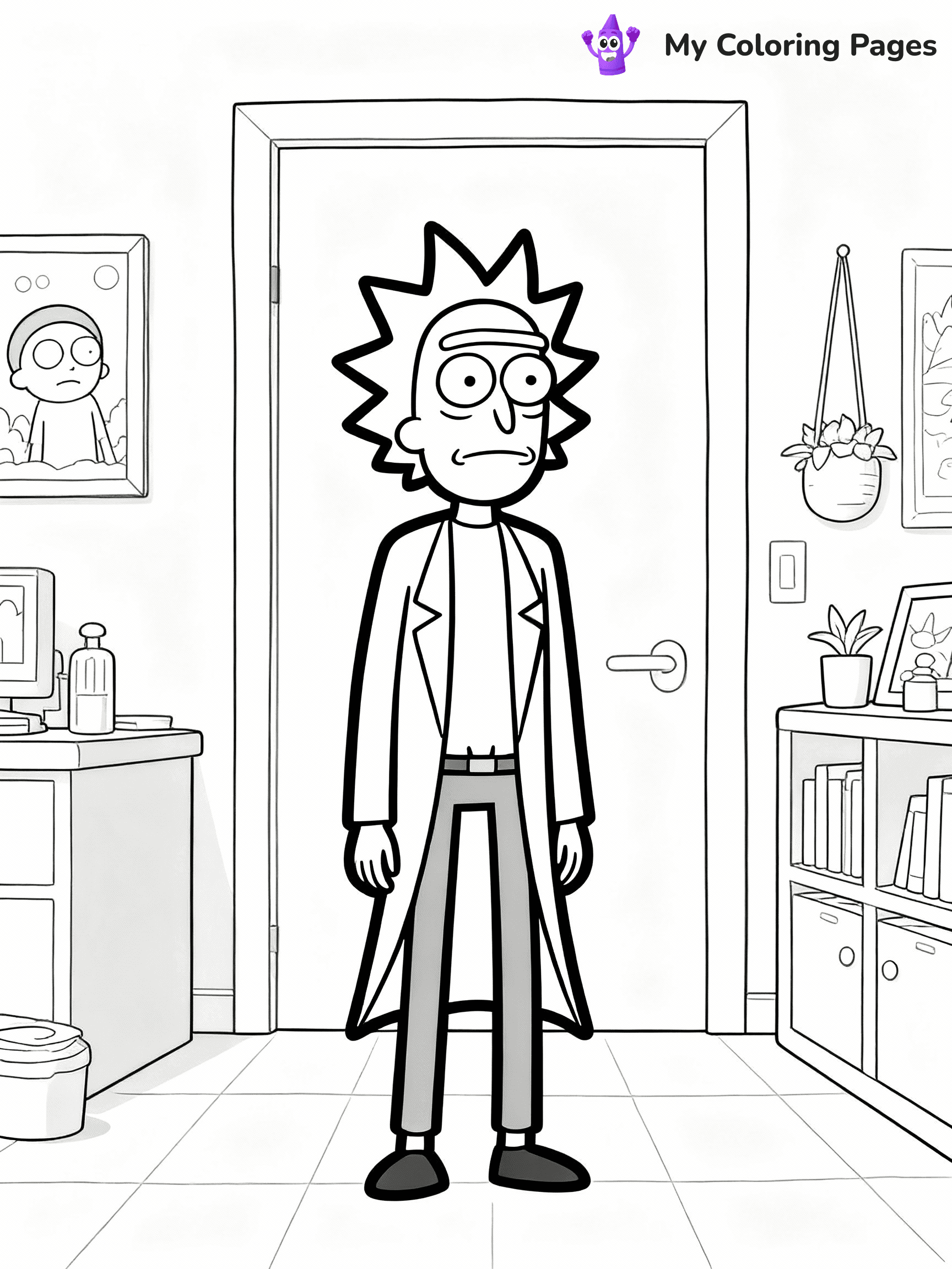Rick And Morty Coloring Pages - 46