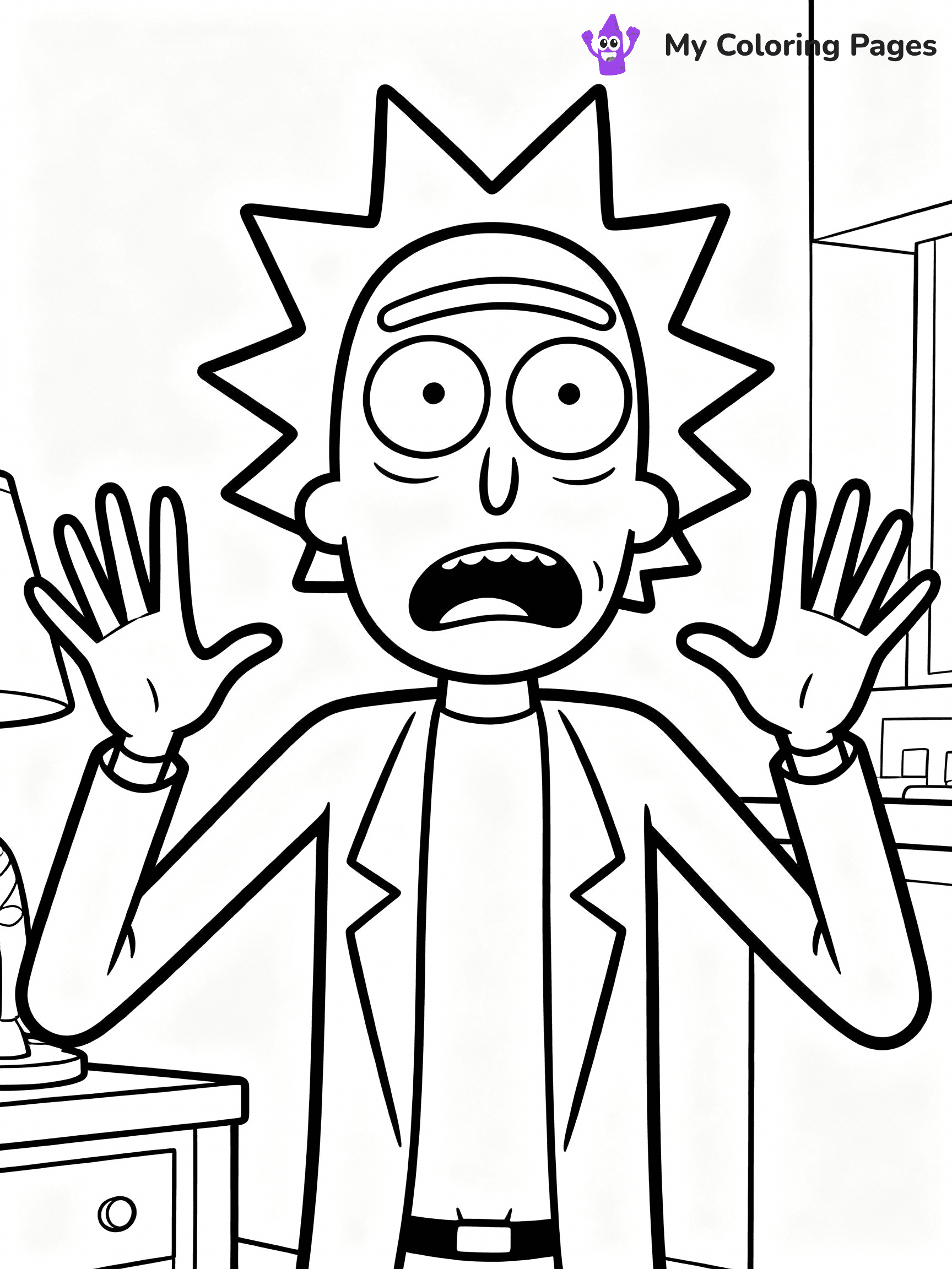 Rick And Morty Coloring Pages - 23