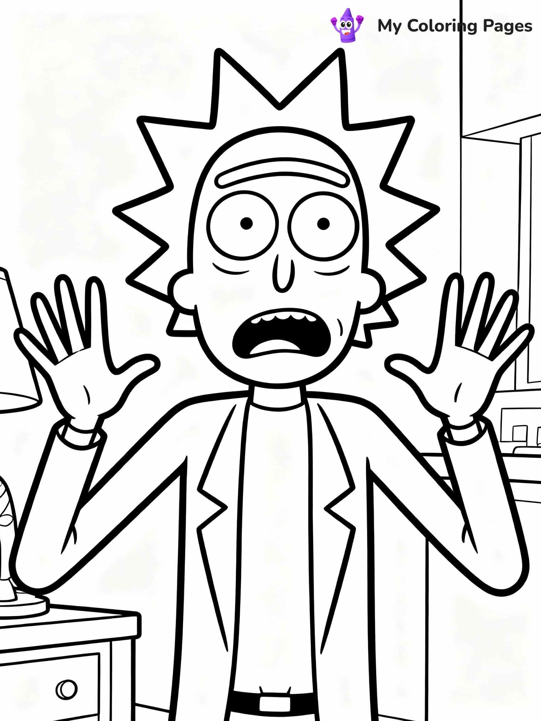 Rick And Morty Coloring Pages - 23
