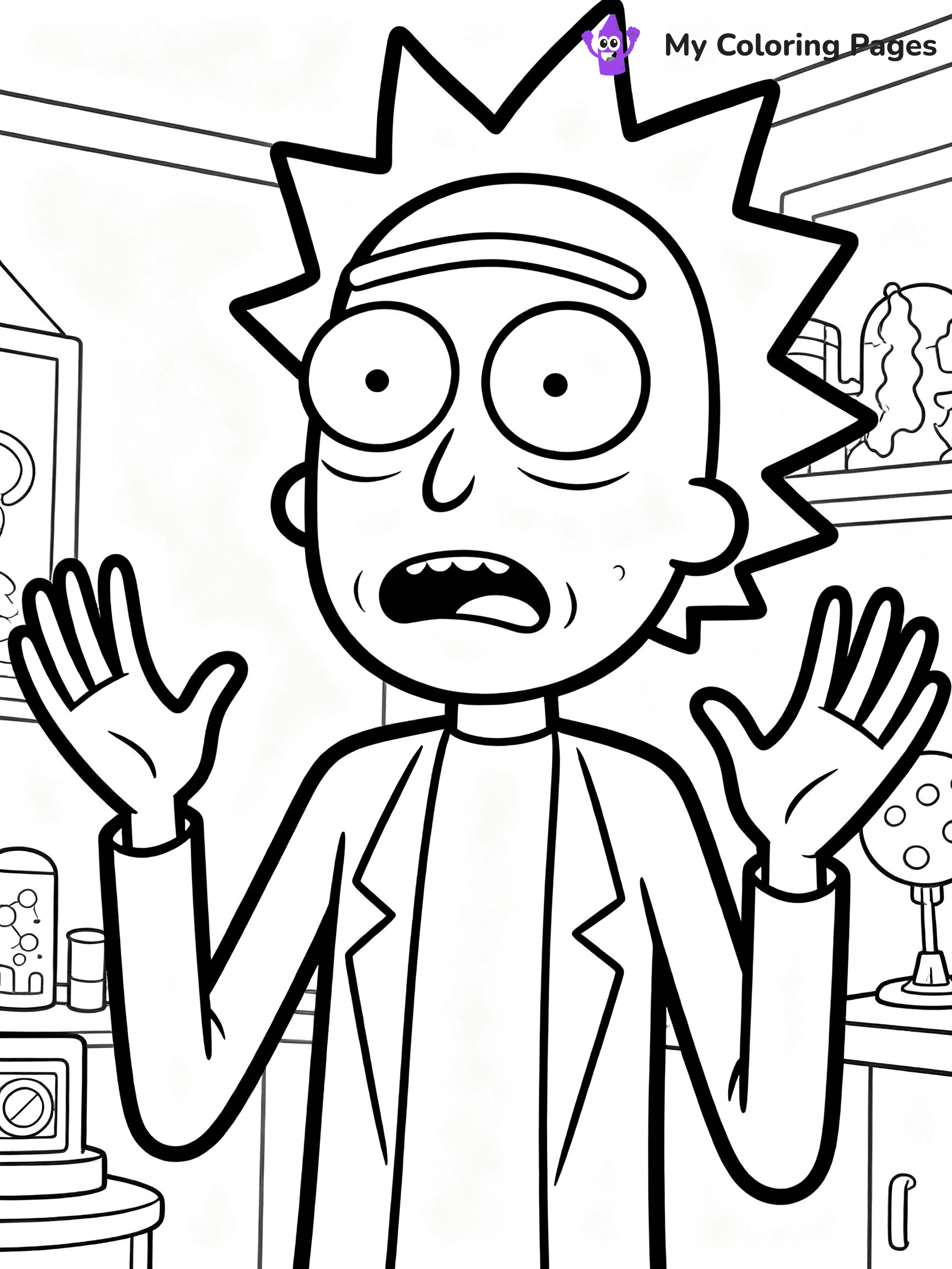 Rick And Morty Coloring Pages - 21
