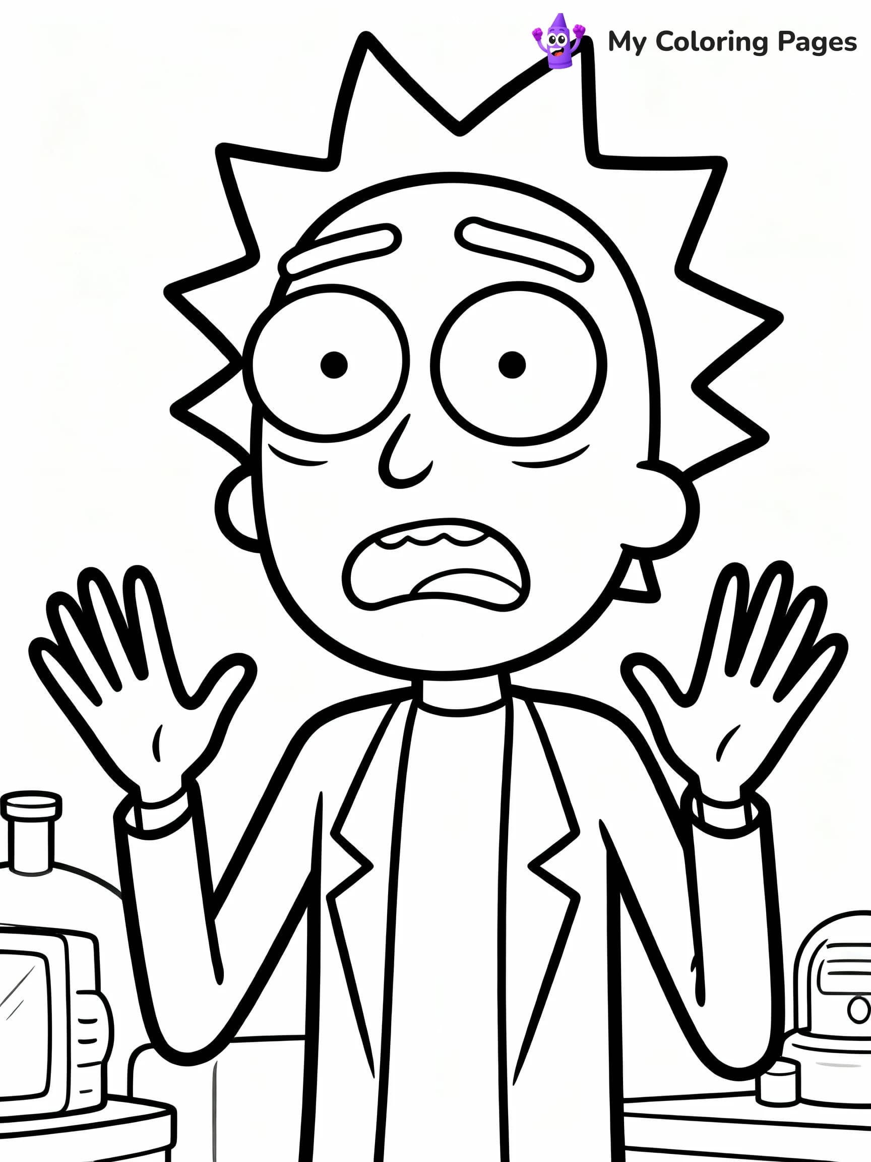 Rick And Morty Coloring Pages - 19