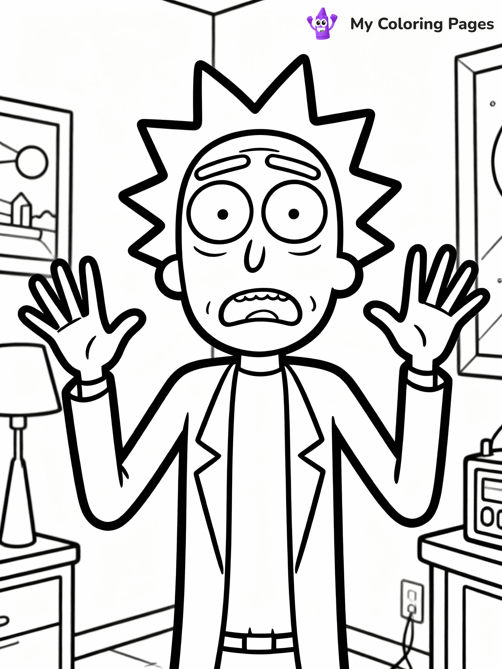 Rick And Morty Coloring Pages - 18