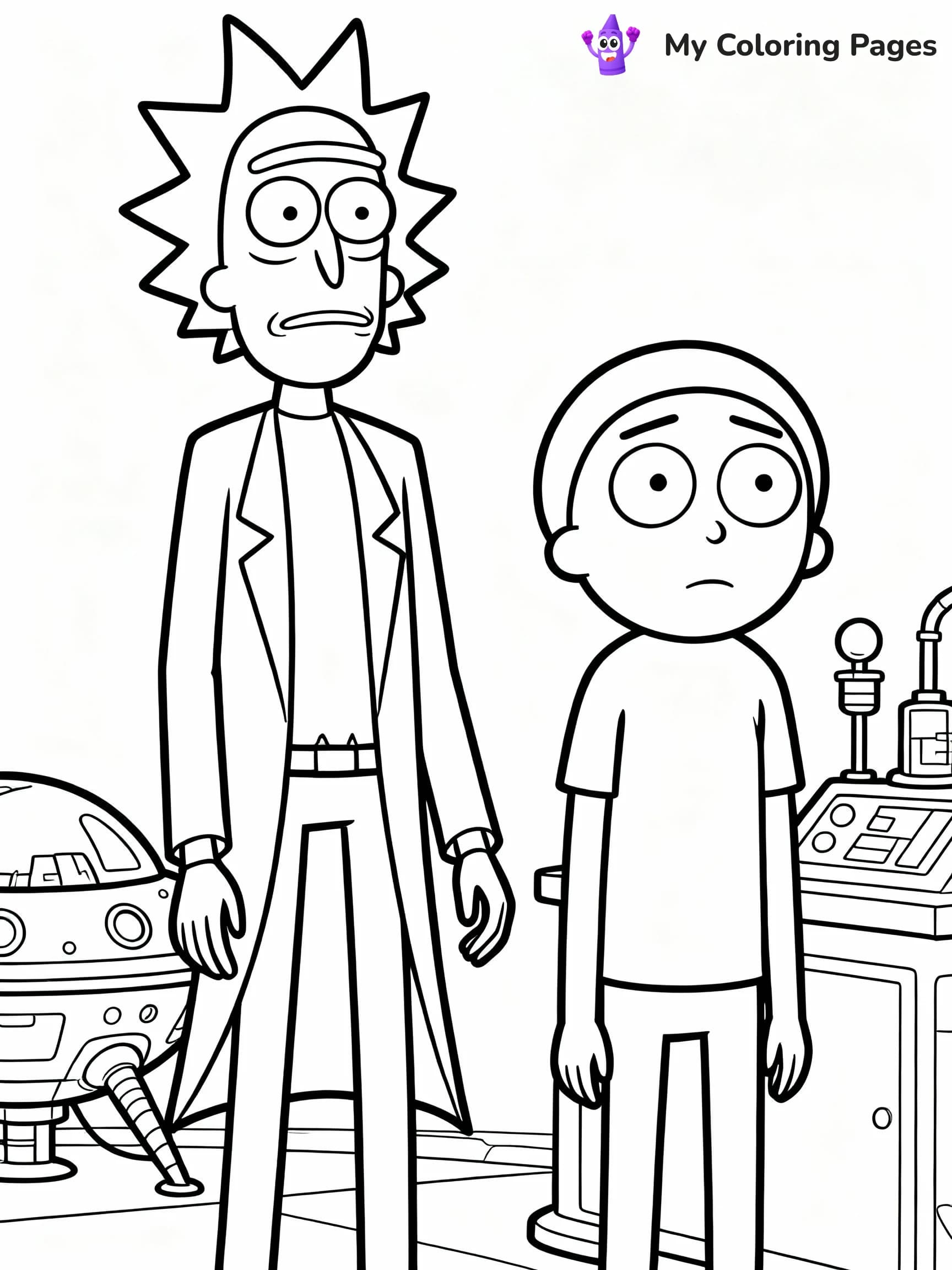 Rick And Morty Coloring Pages - 15