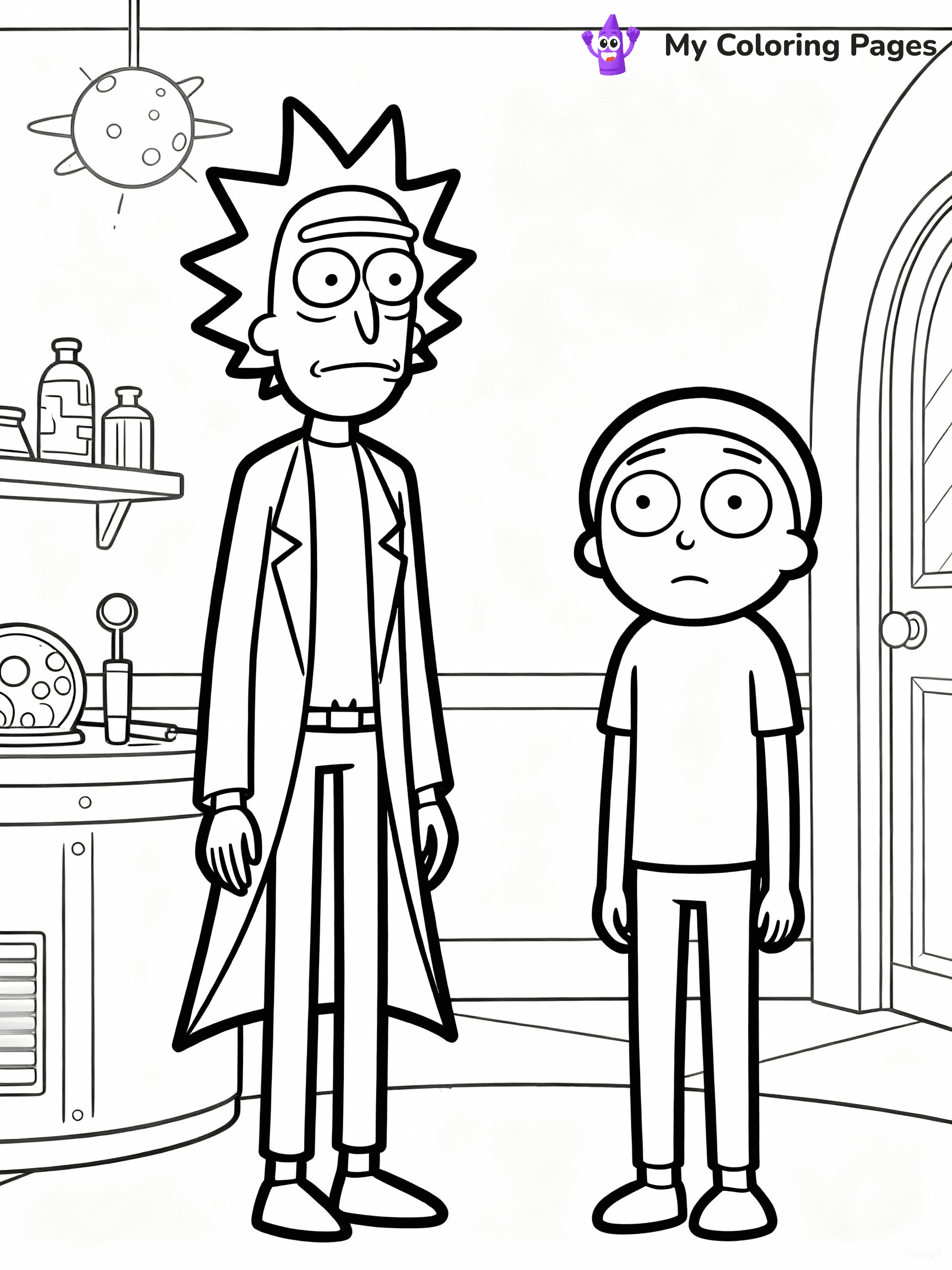 Rick And Morty Coloring Pages - 12