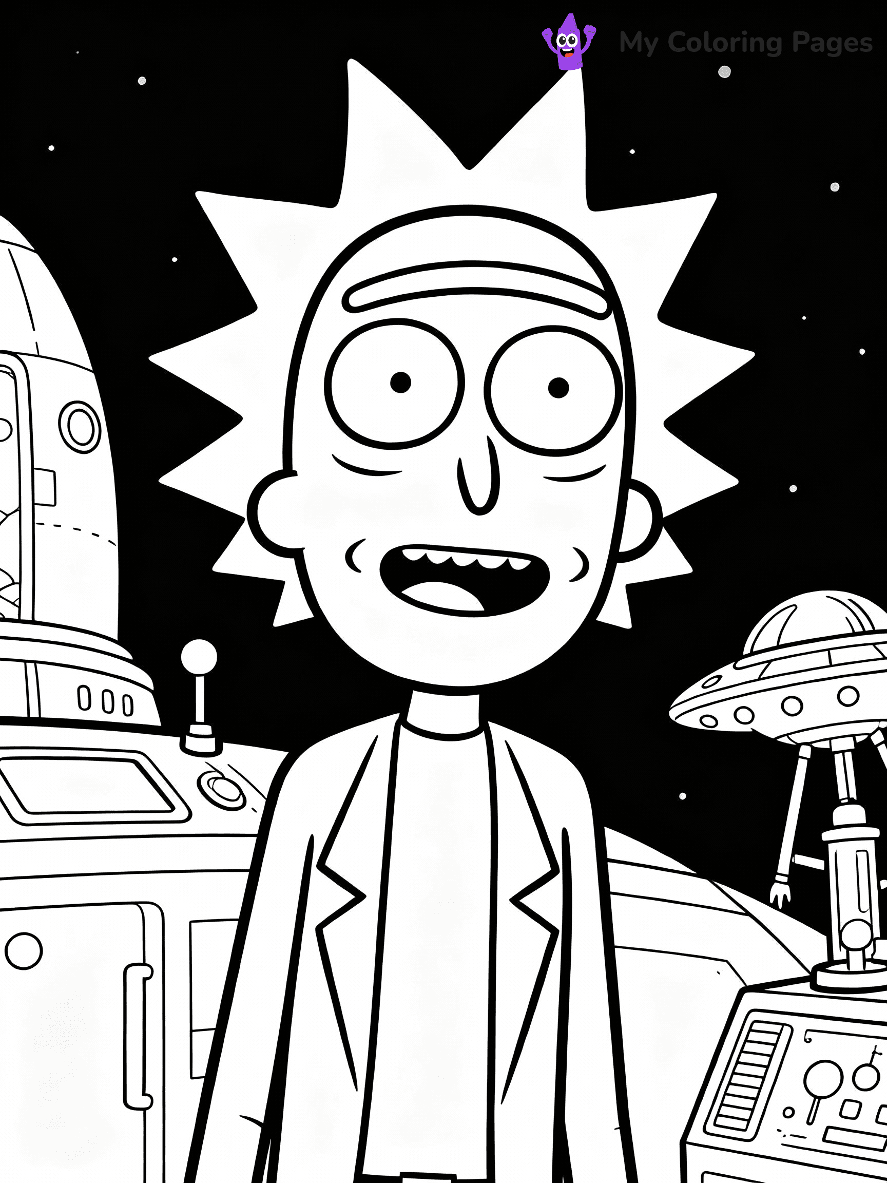 Rick And Morty Coloring Pages - 10