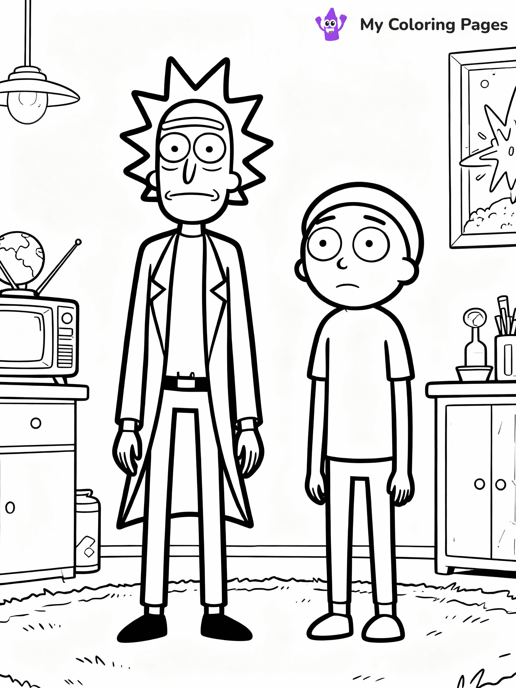 Rick And Morty Coloring Pages - 9