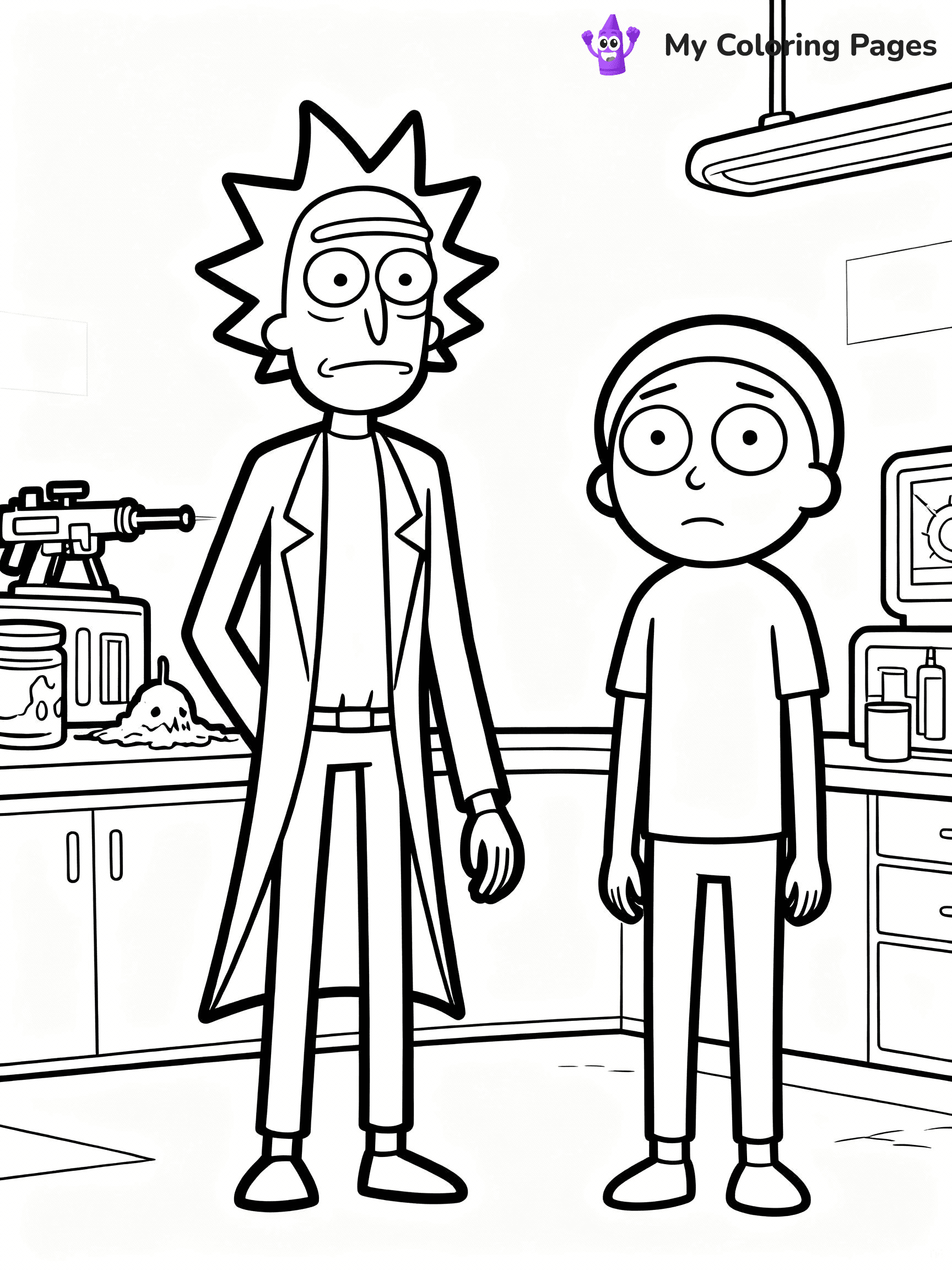 Rick And Morty Coloring Pages - 7