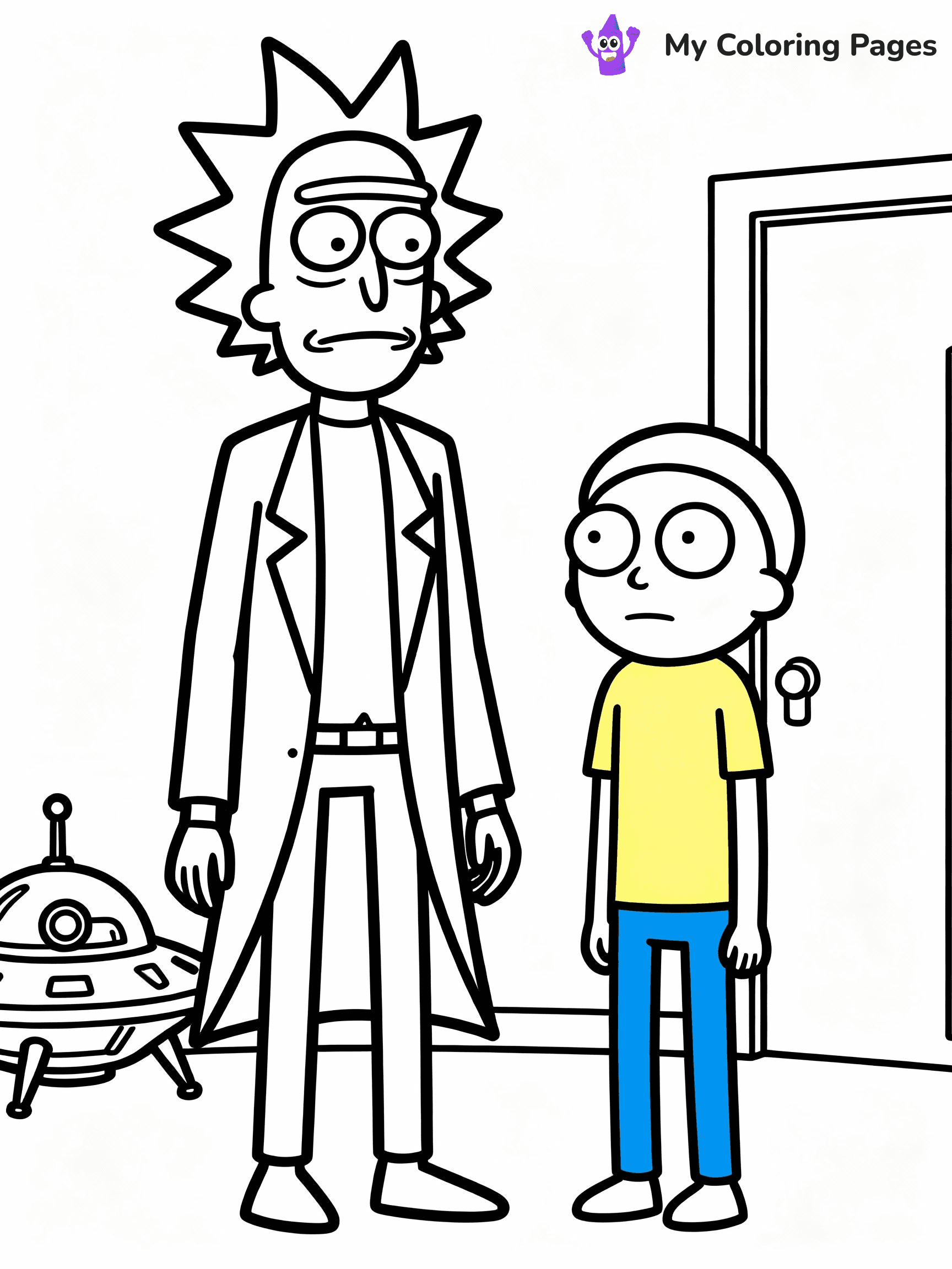 Rick And Morty Coloring Pages - 6
