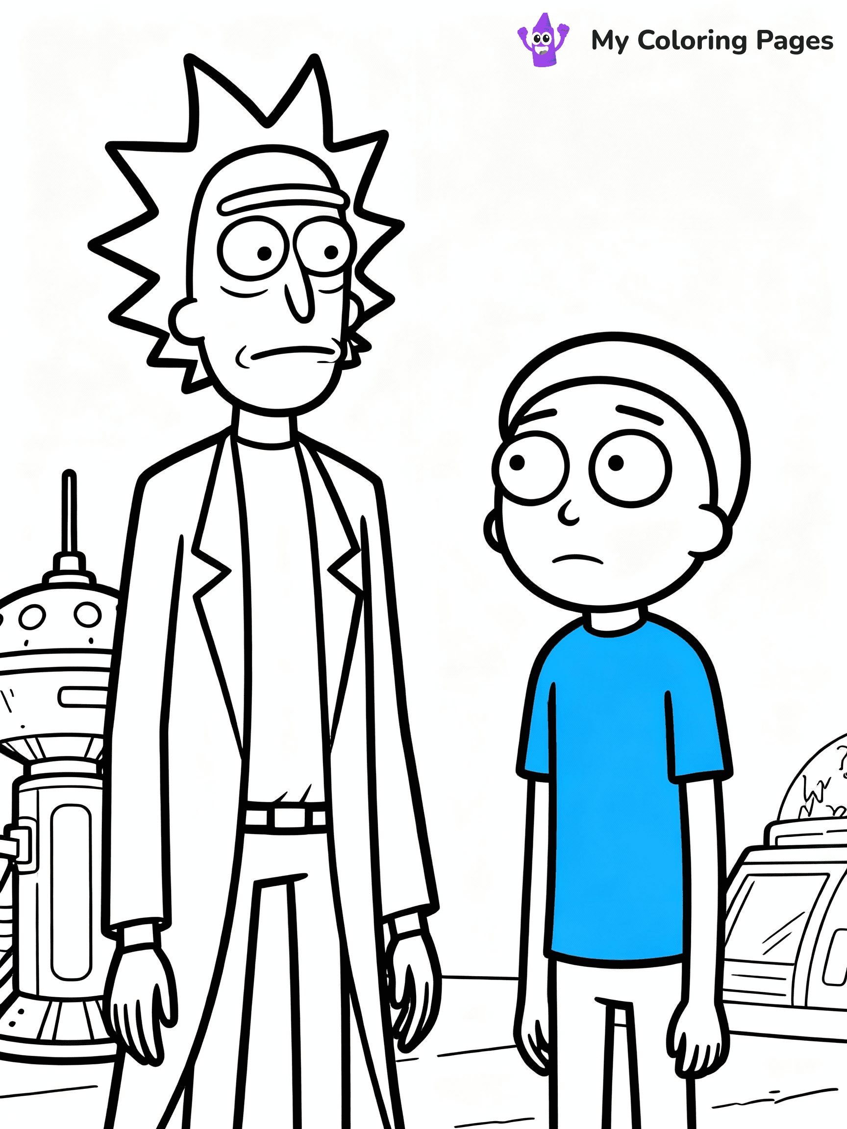 Rick And Morty Coloring Pages - 3