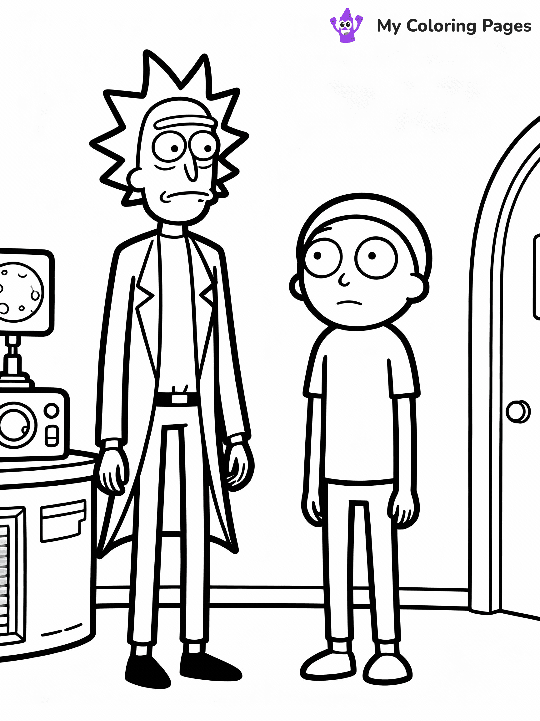 Rick And Morty Coloring Pages - 2