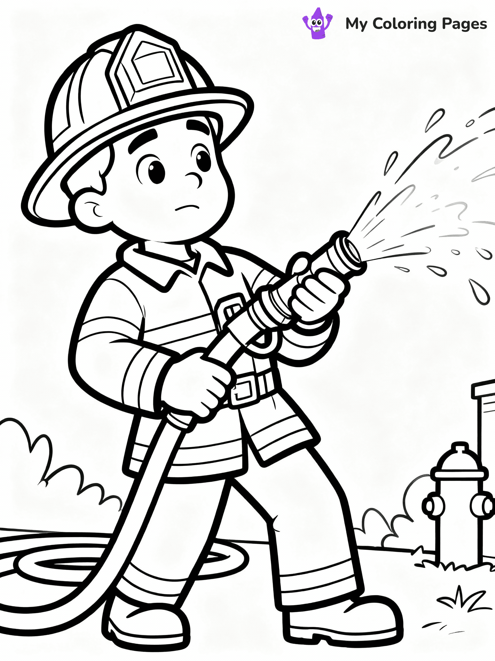 Fireman Coloring Pages - 14
