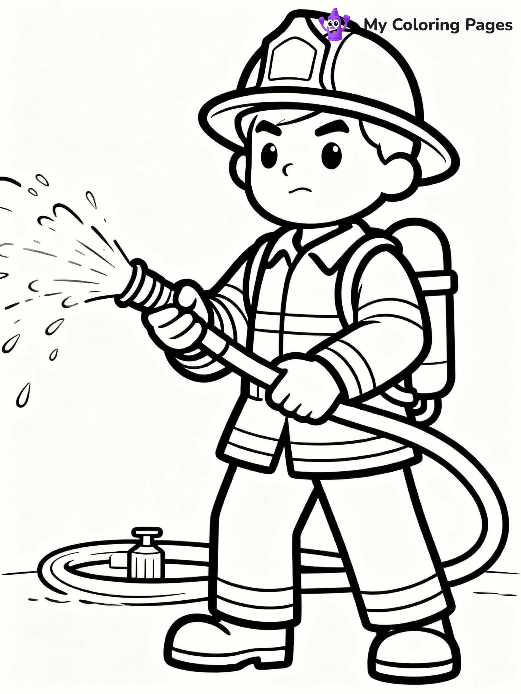 Fireman Coloring Pages - 13
