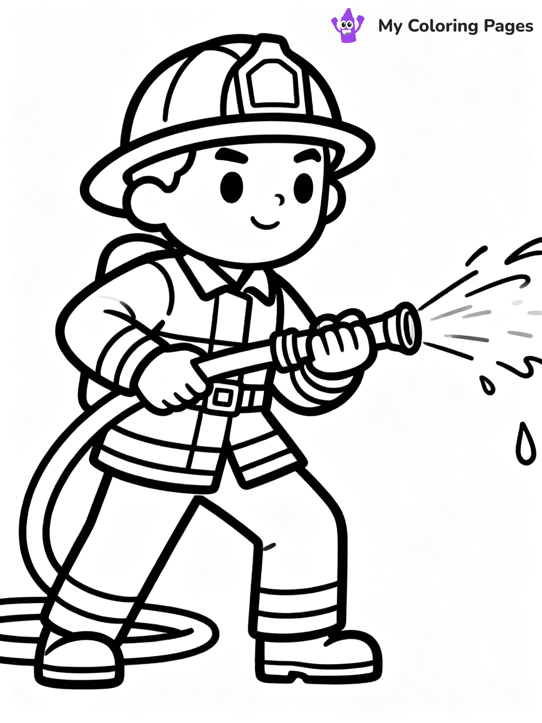 Fireman Coloring Pages - 12