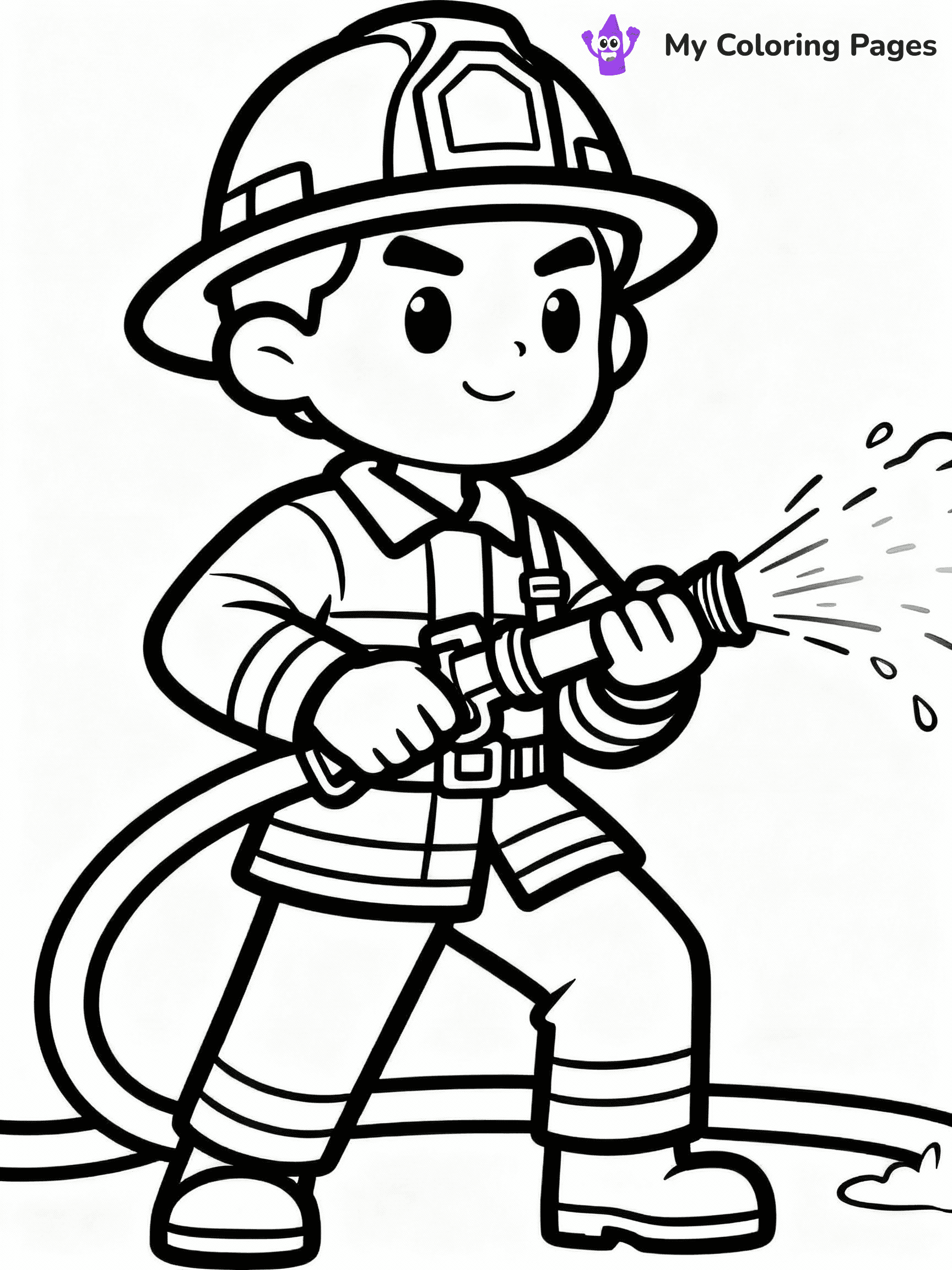 Fireman Coloring Pages - 11