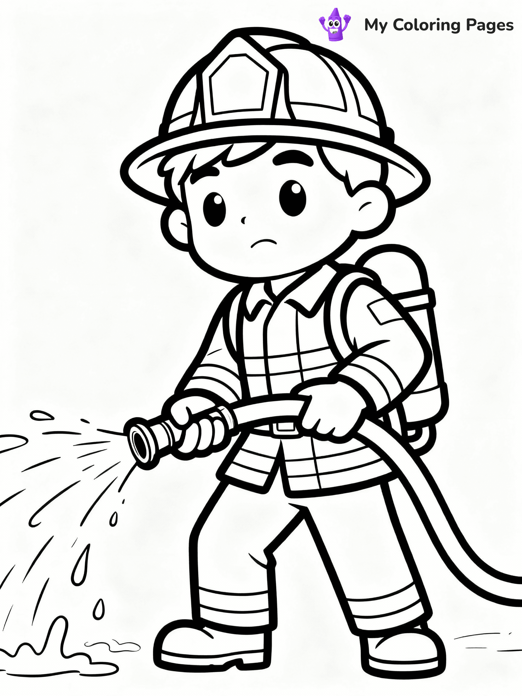 Fireman Coloring Pages - 10