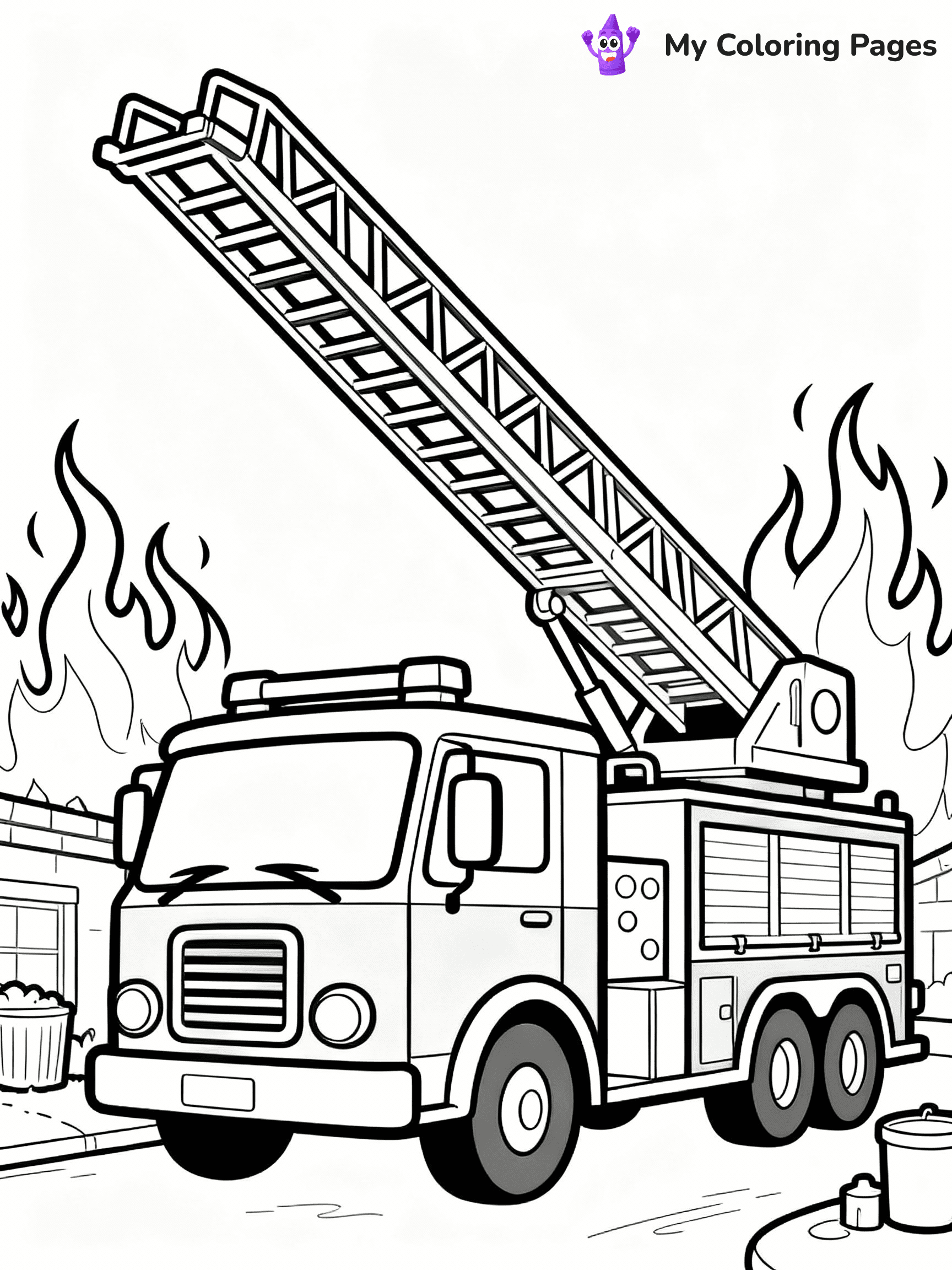 Fireman Coloring Pages - 2