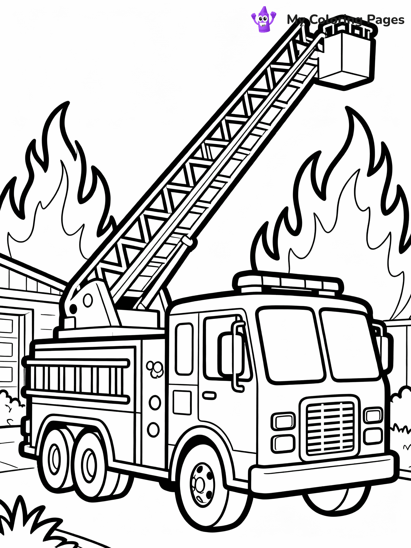Fireman Coloring Pages - 1