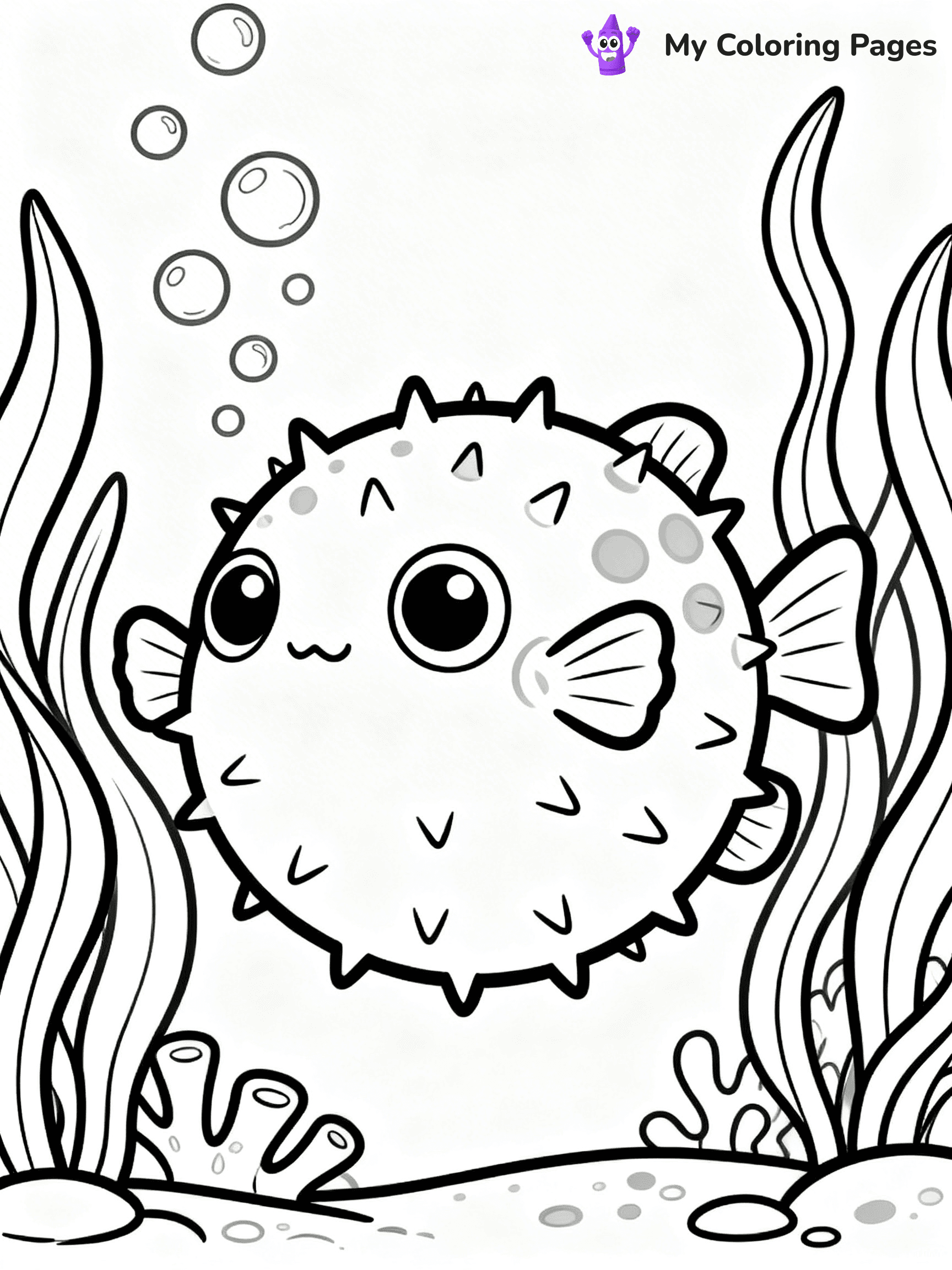 Puffer Fish Coloring Pages - 28