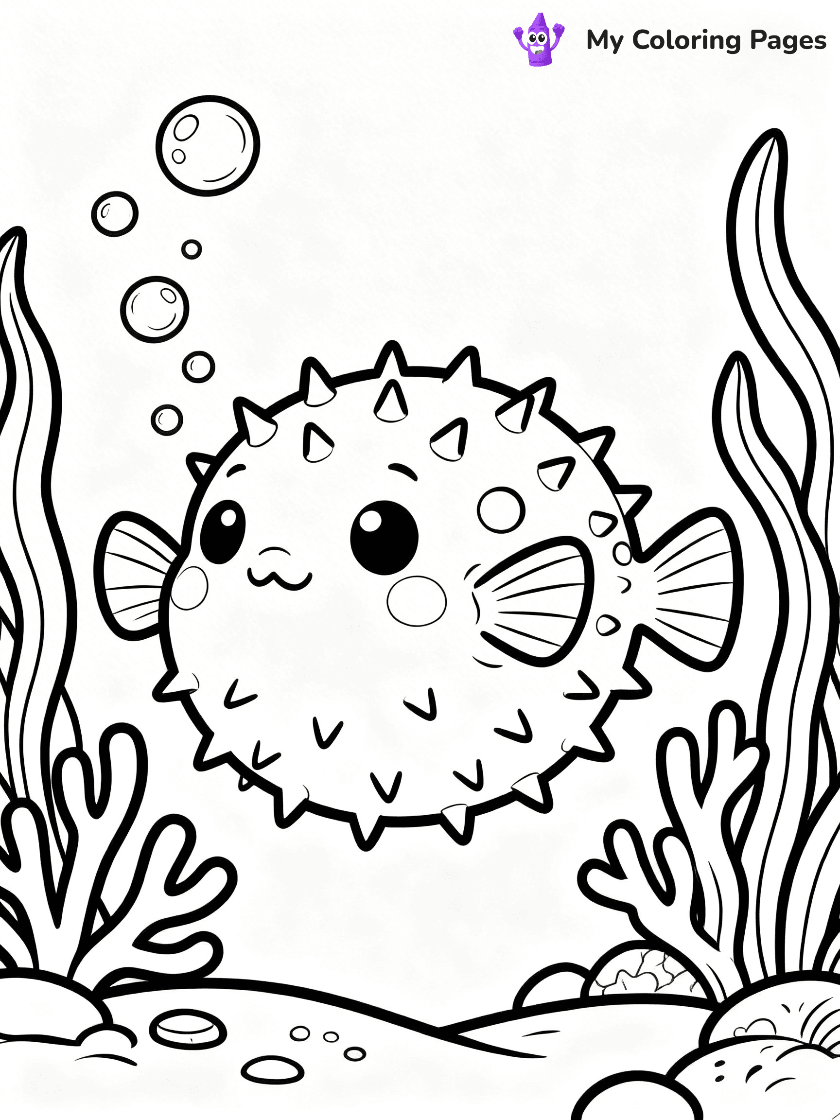 Puffer Fish Coloring Pages - 26