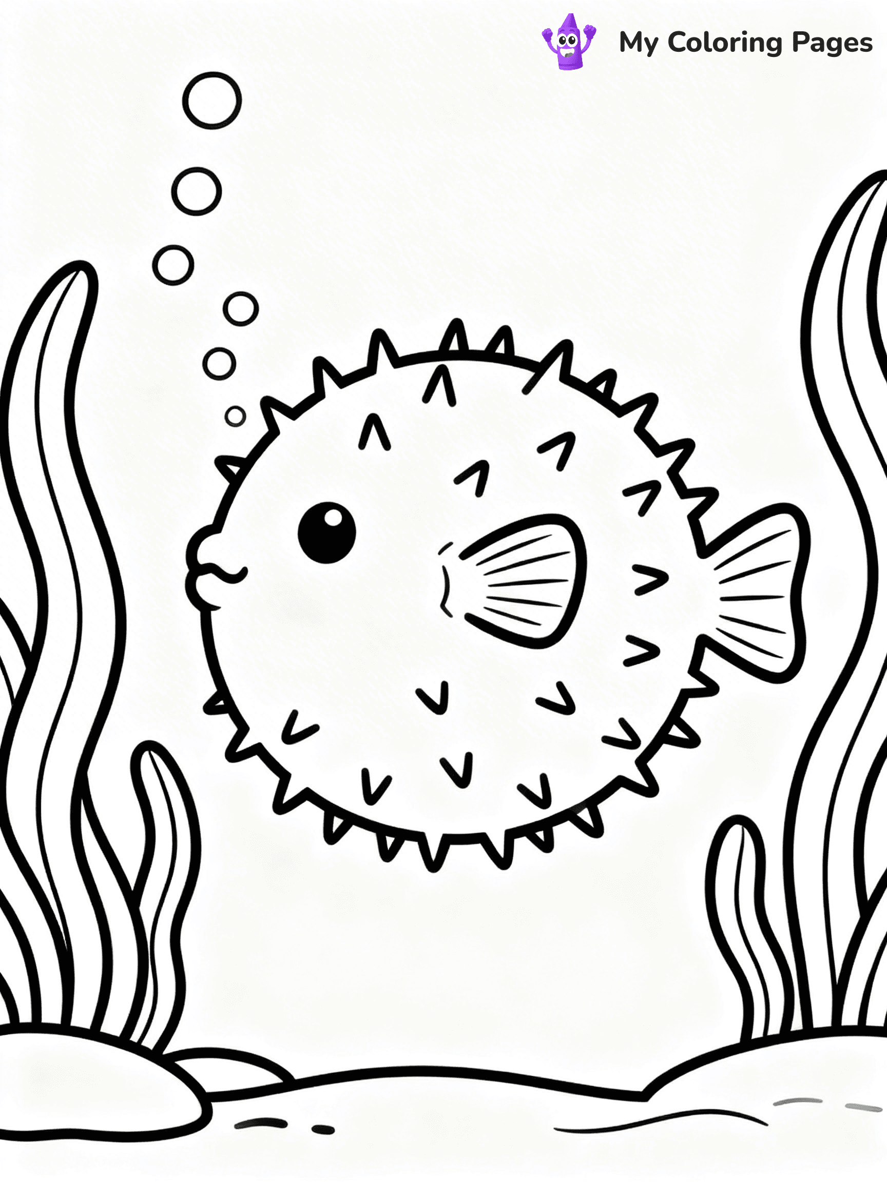 Puffer Fish Coloring Pages - 25