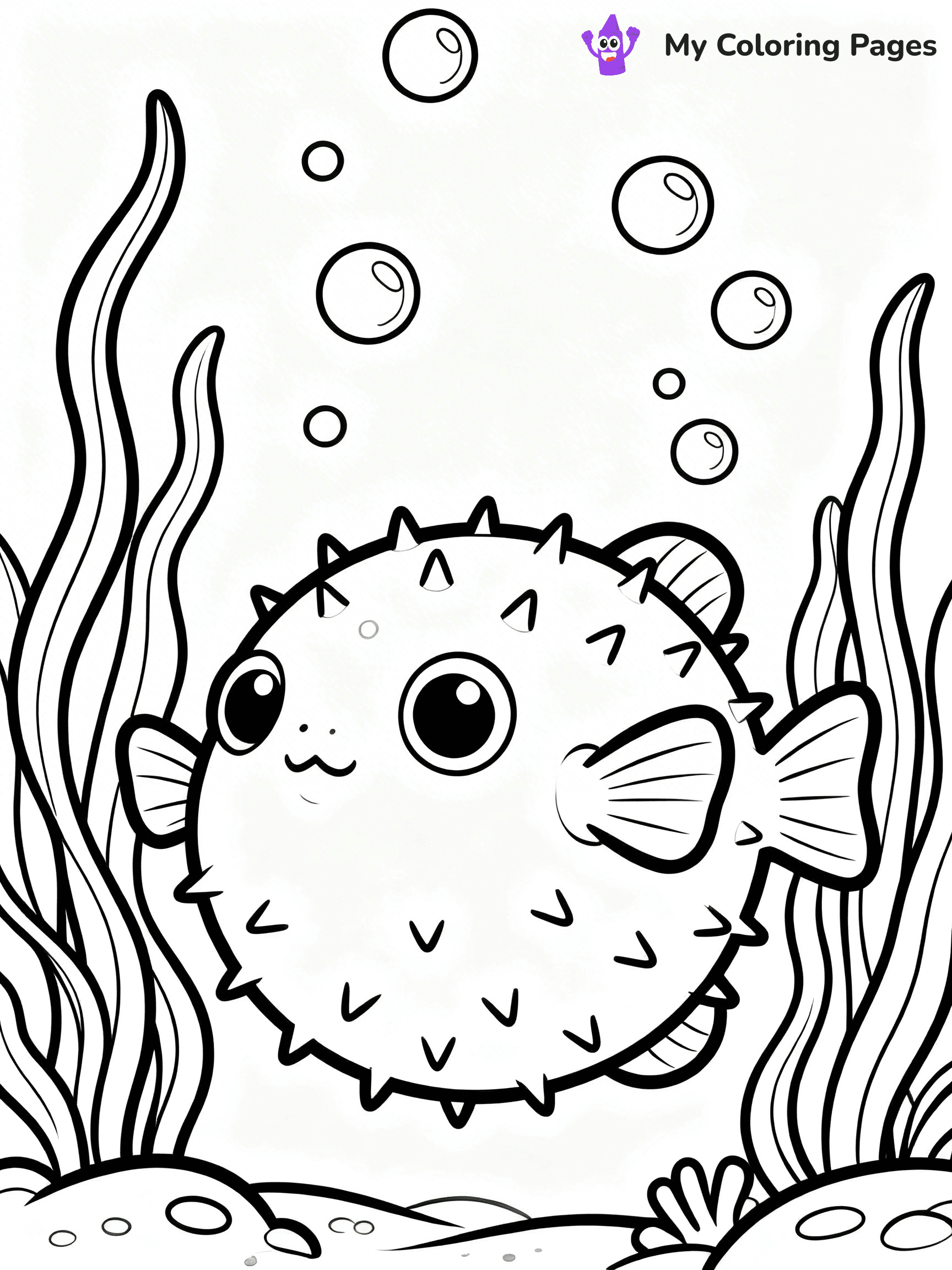 Puffer Fish Coloring Pages - 24