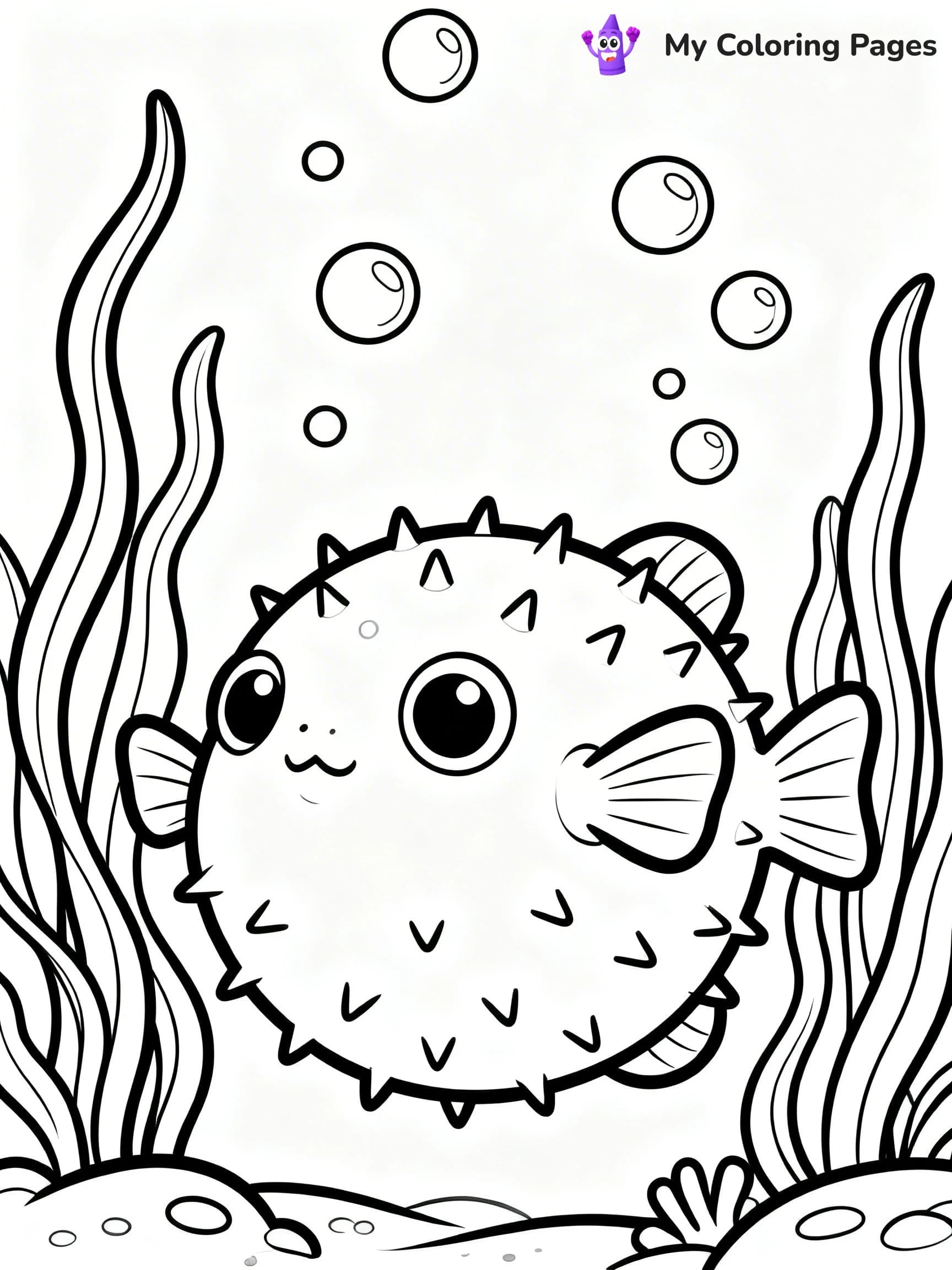 Puffer Fish Coloring Pages - 24