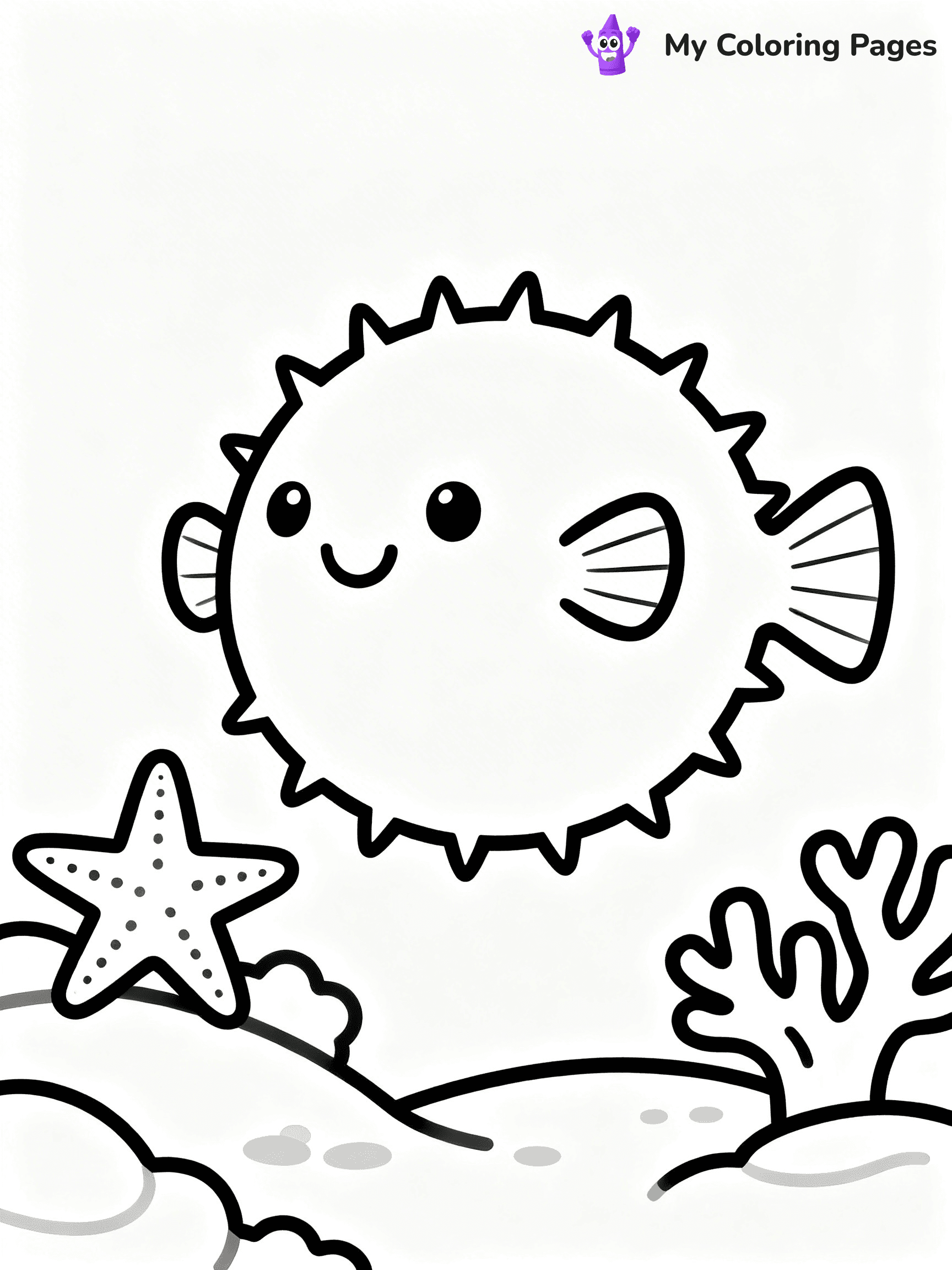 Puffer Fish Coloring Pages - 23