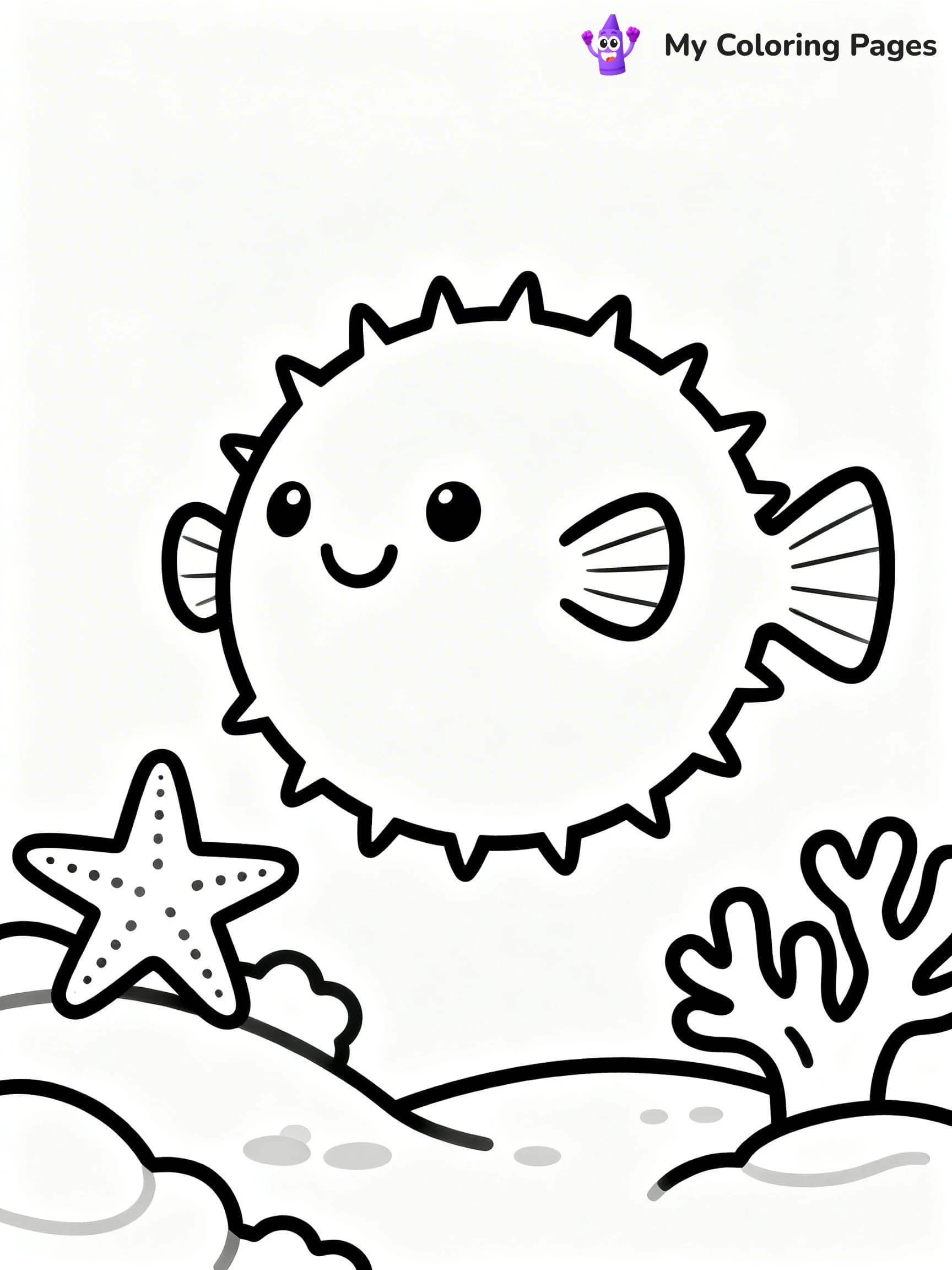 Puffer Fish Coloring Pages - 23