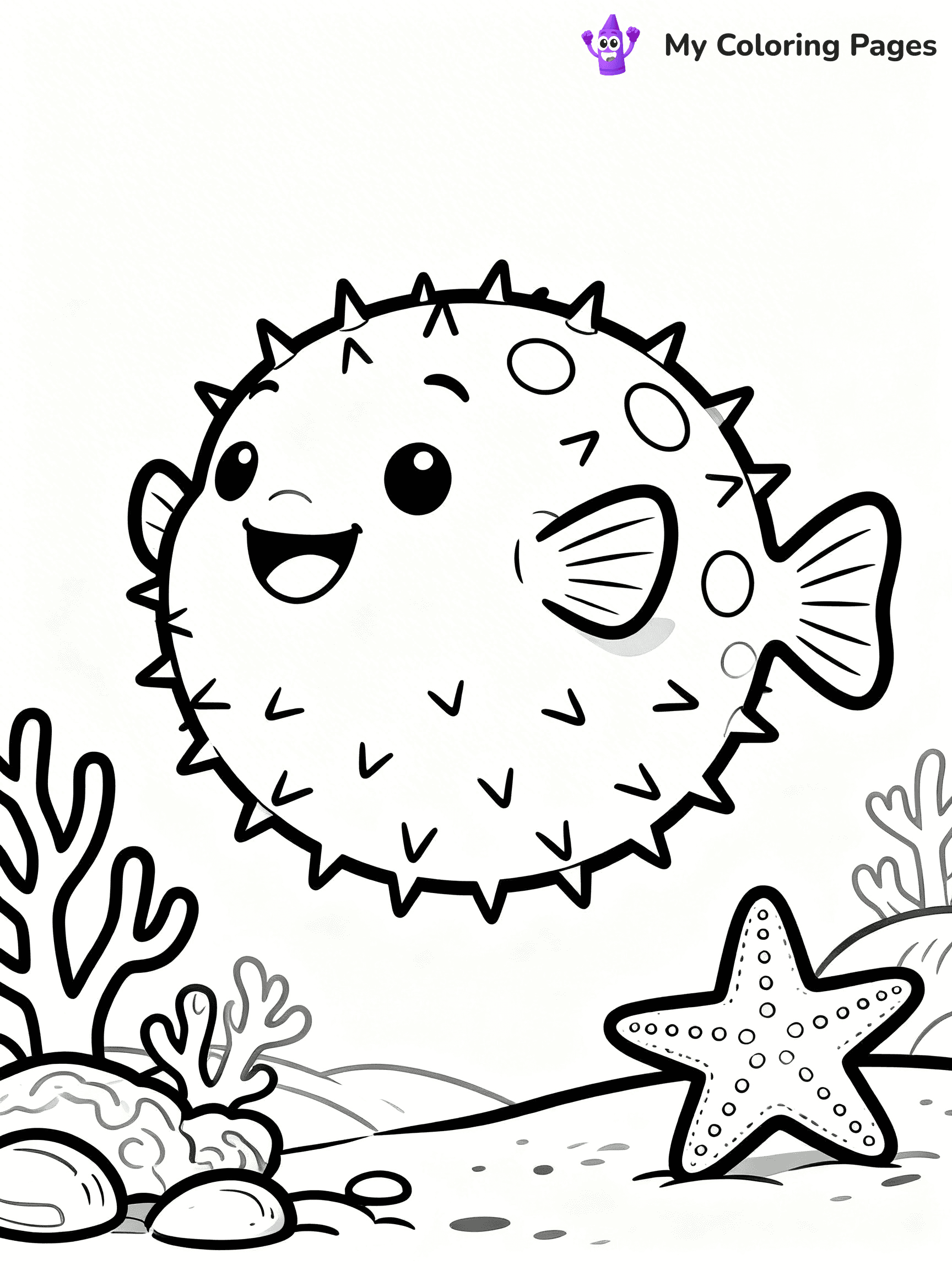 Puffer Fish Coloring Pages - 22