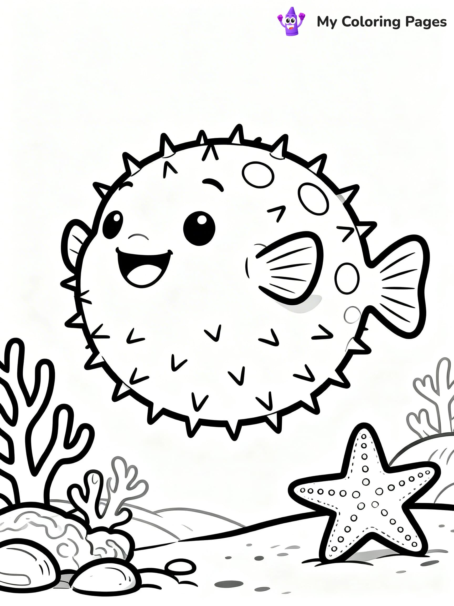 Puffer Fish Coloring Pages - 22