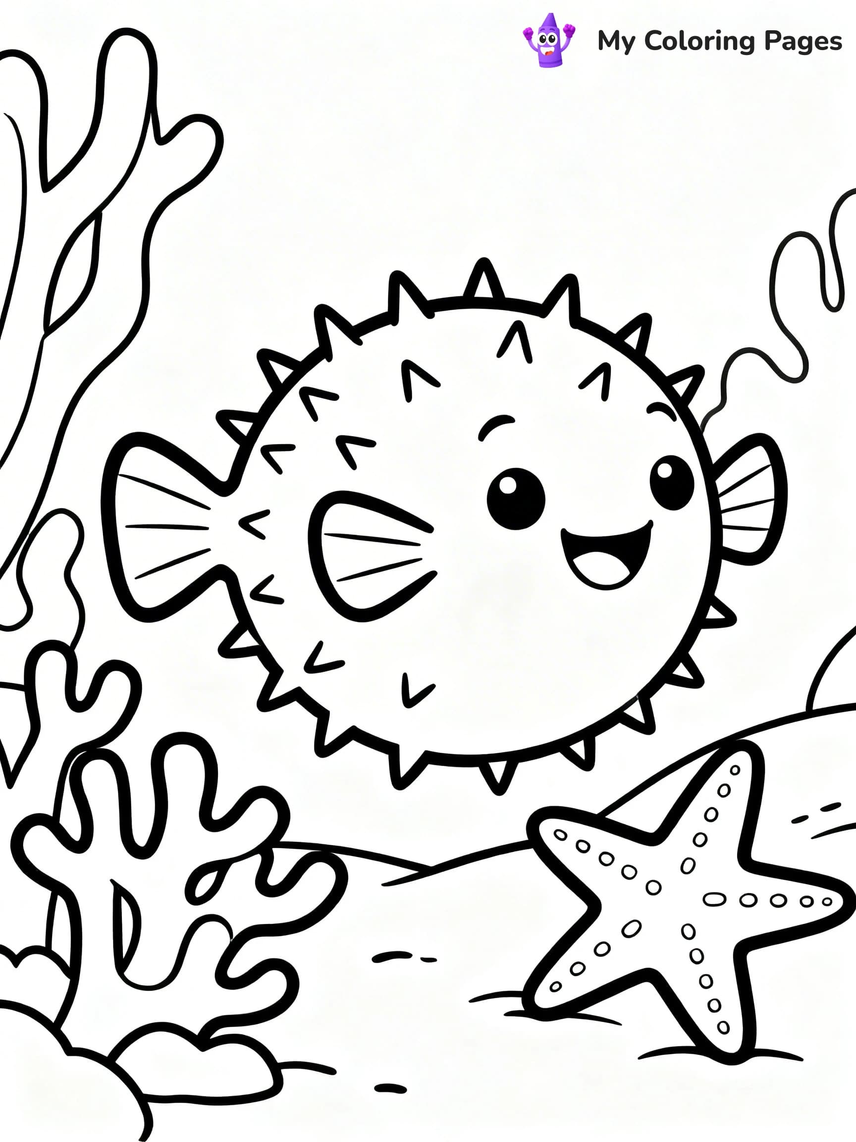 Puffer Fish Coloring Pages - 21