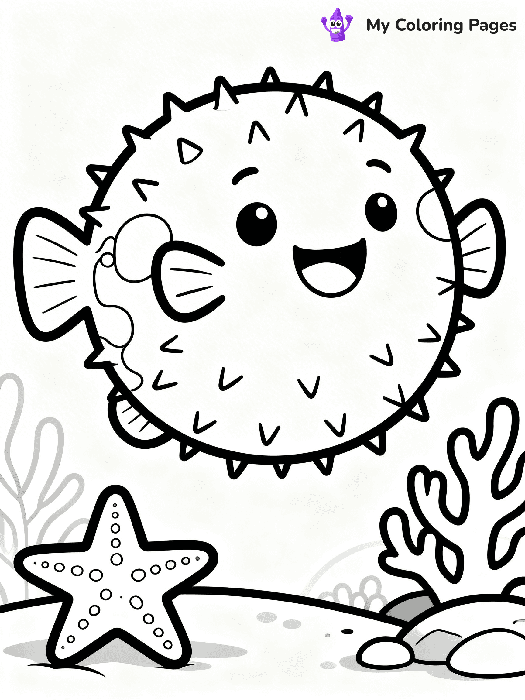 Puffer Fish Coloring Pages - 20