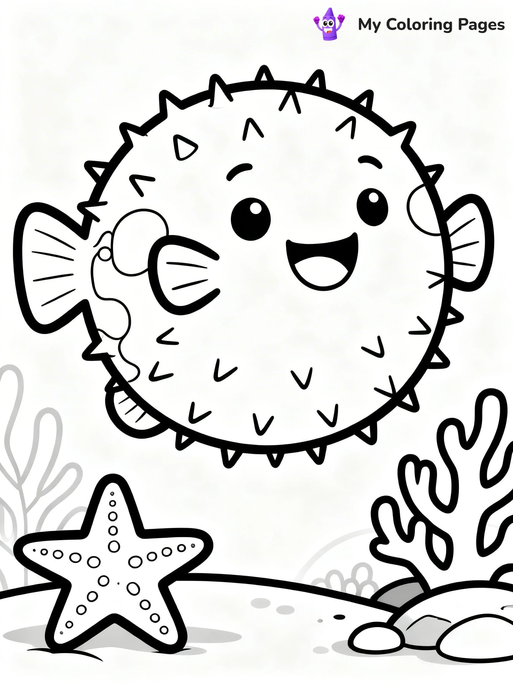 Puffer Fish Coloring Pages - 20