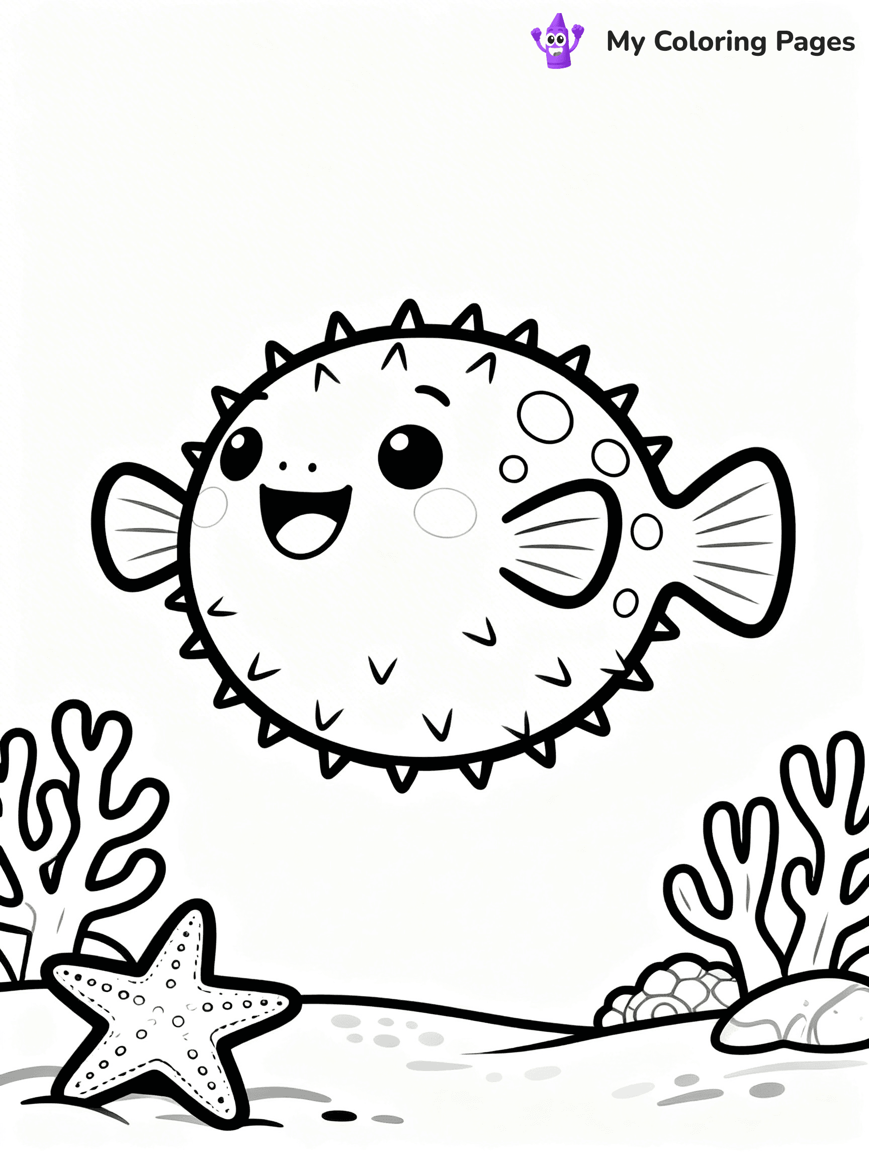Puffer Fish Coloring Pages - 19