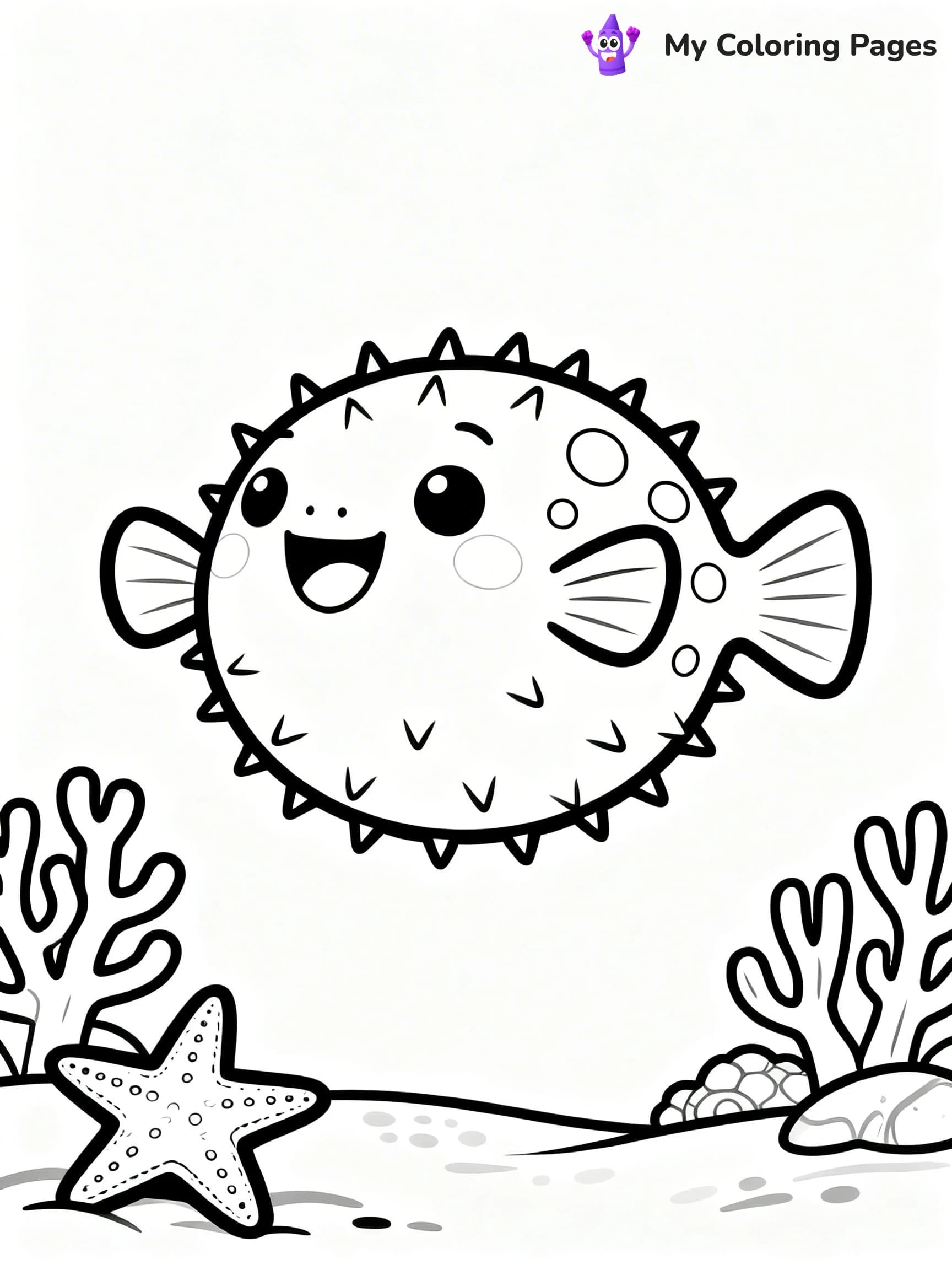 Puffer Fish Coloring Pages - 19