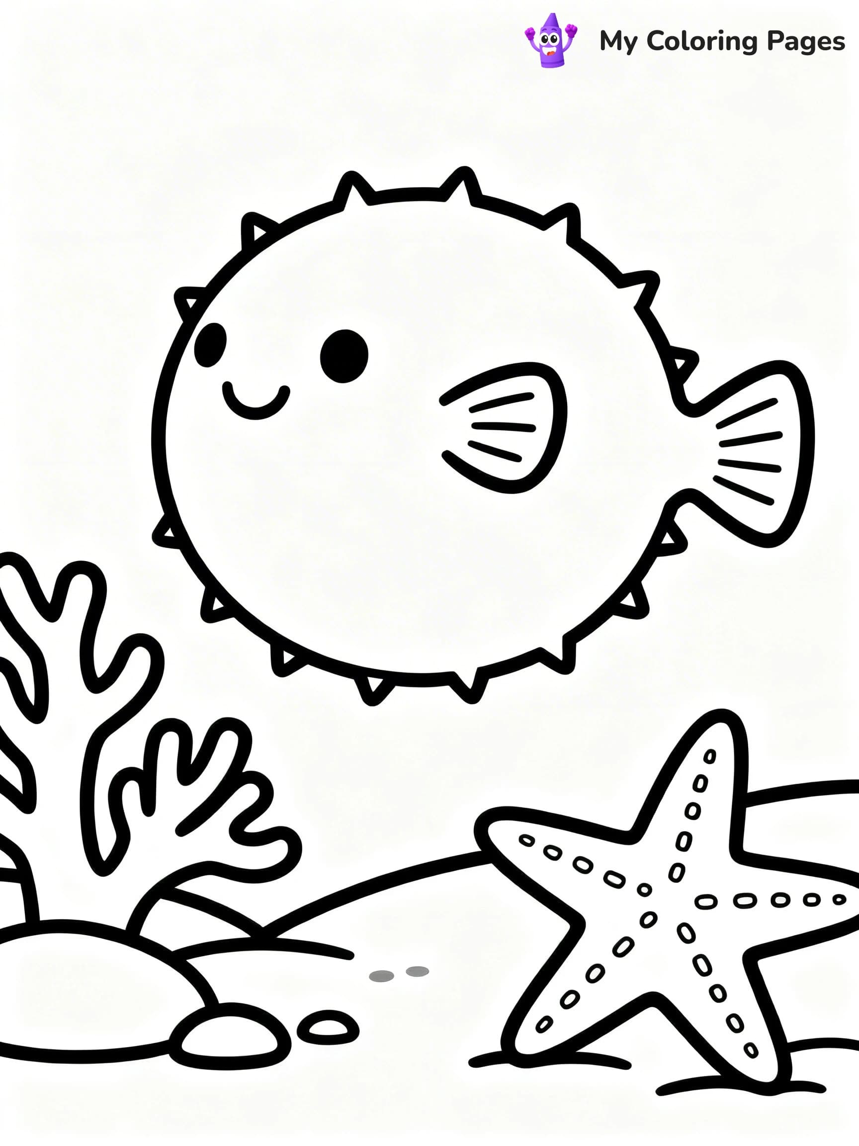 Puffer Fish Coloring Pages - 18