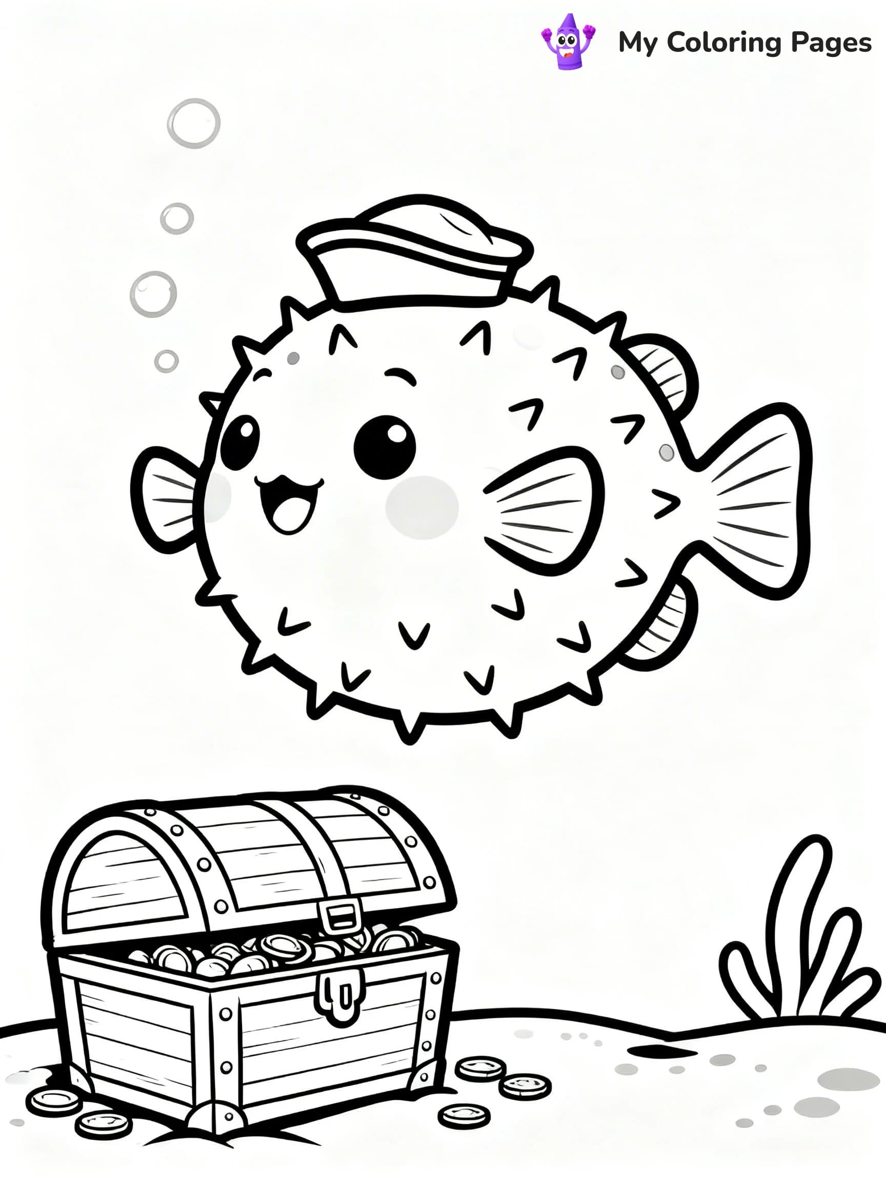 Puffer Fish Coloring Pages - 14