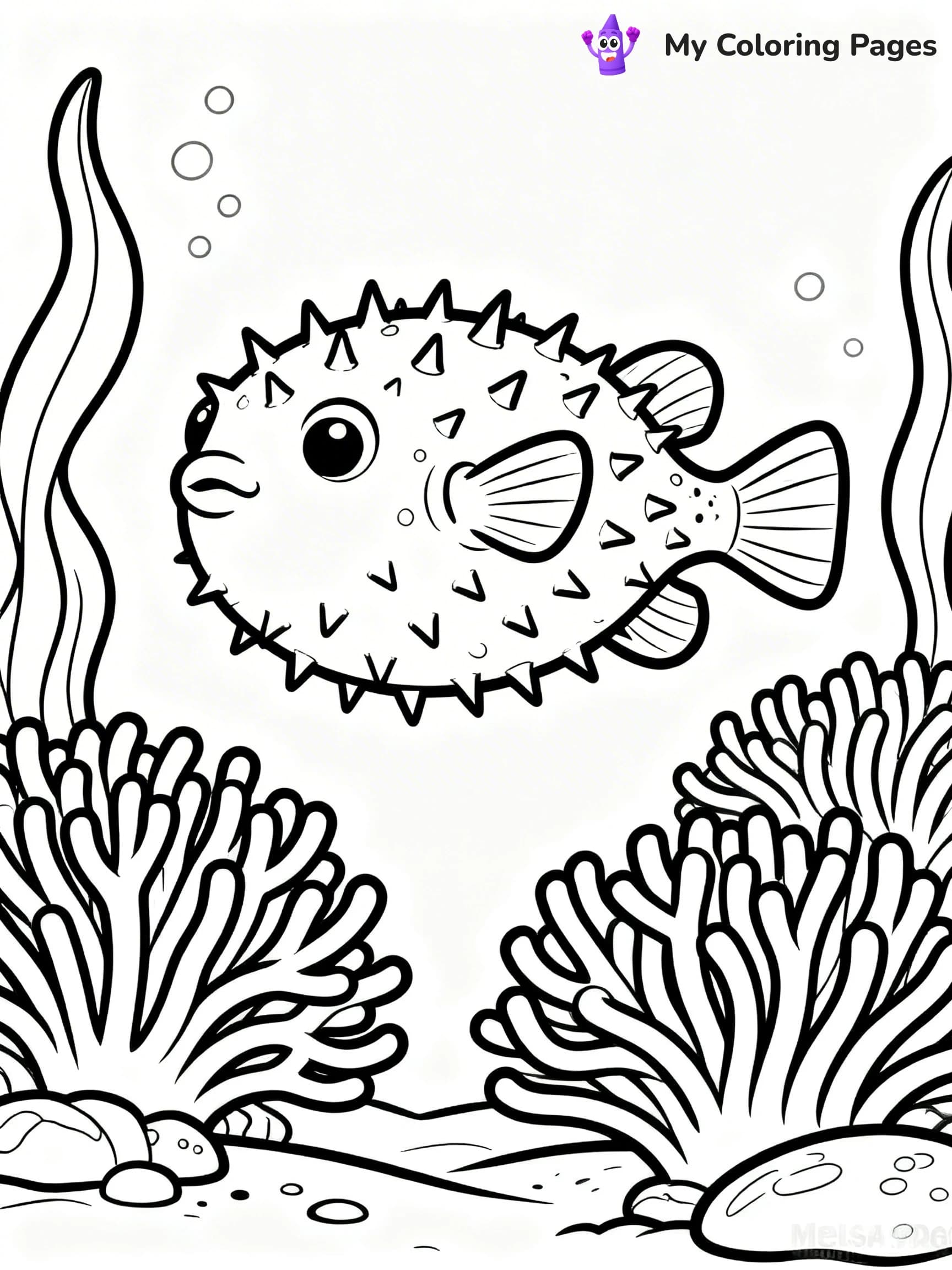 Puffer Fish Coloring Pages - 10