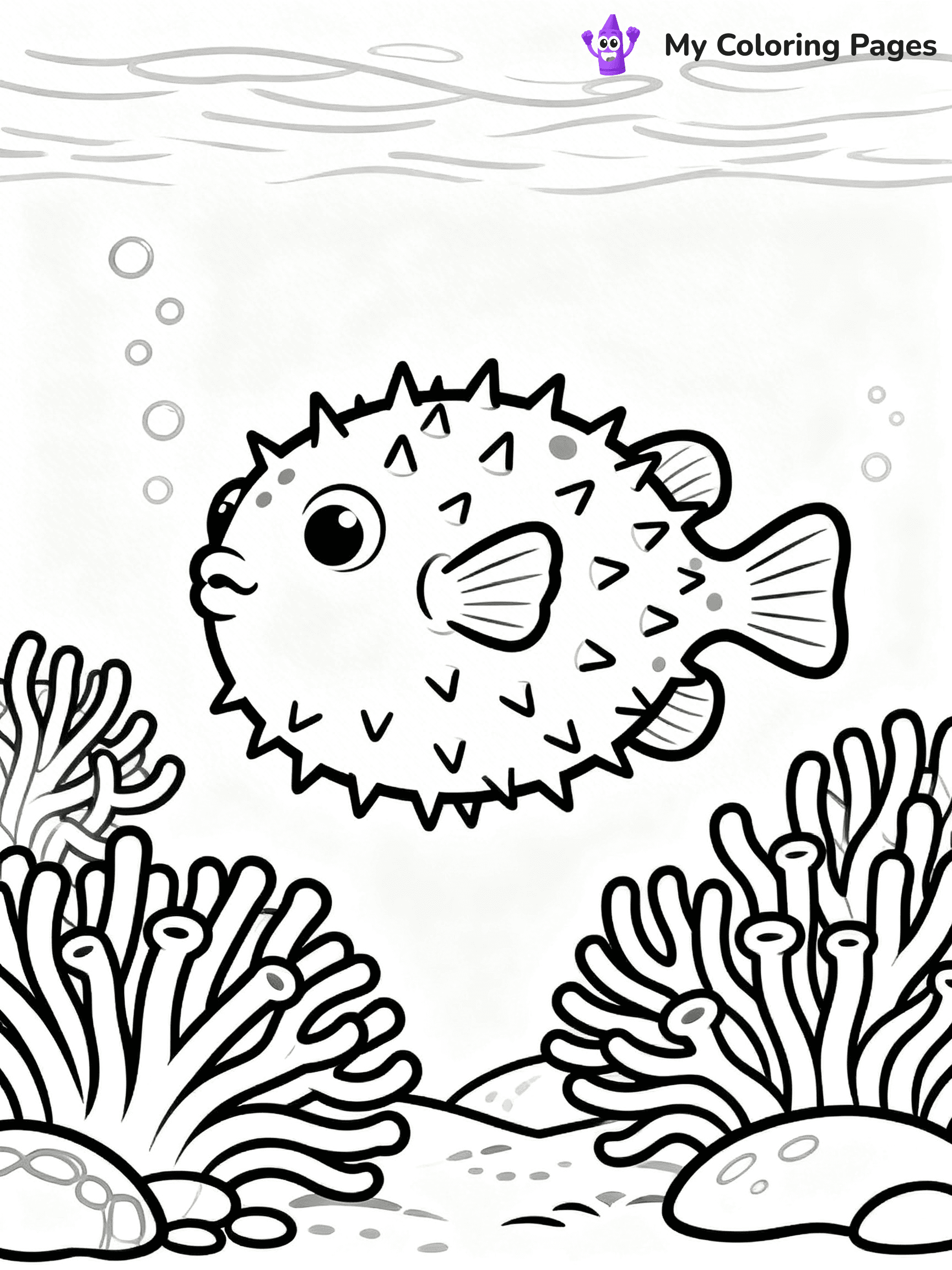 Puffer Fish Coloring Pages - 8