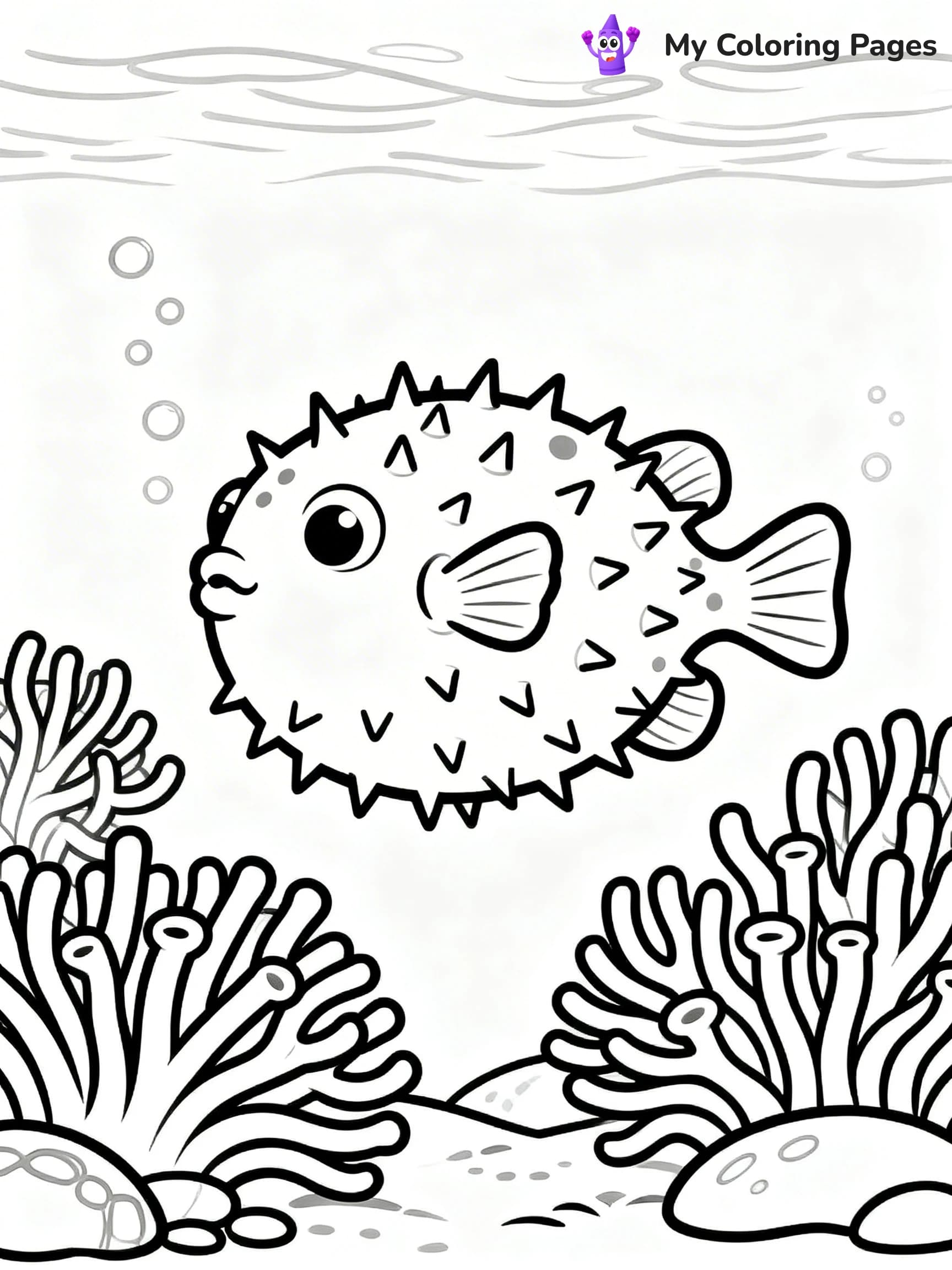 Puffer Fish Coloring Pages - 8