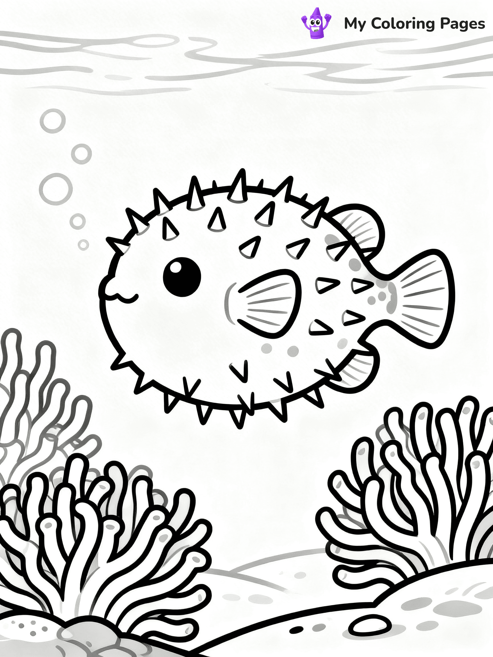 Puffer Fish Coloring Pages - 7