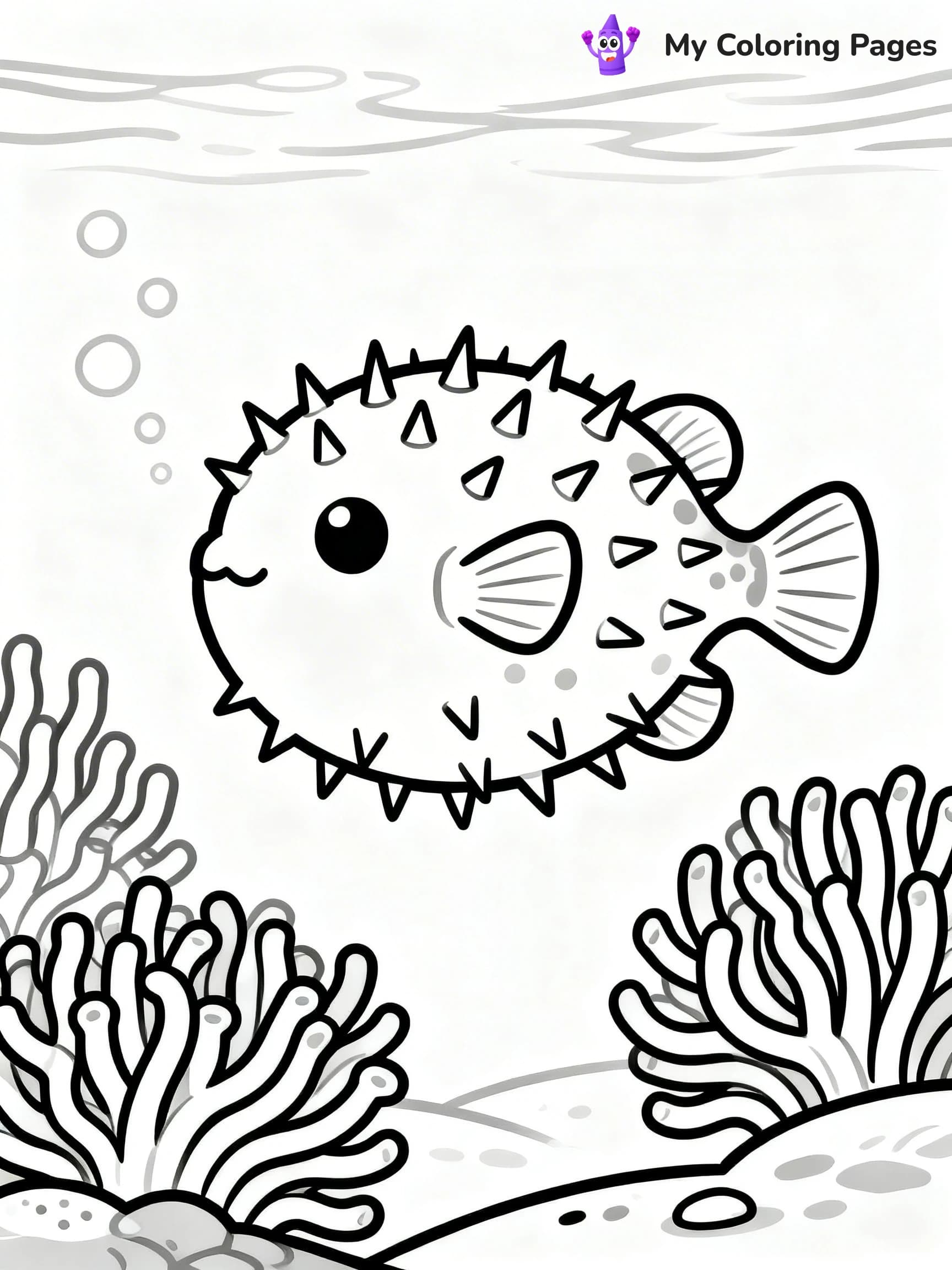 Puffer Fish Coloring Pages - 7