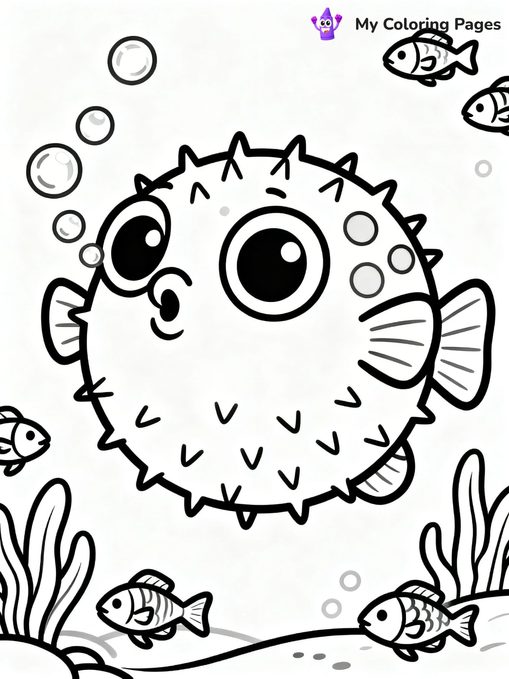 Puffer Fish Coloring Pages - 5