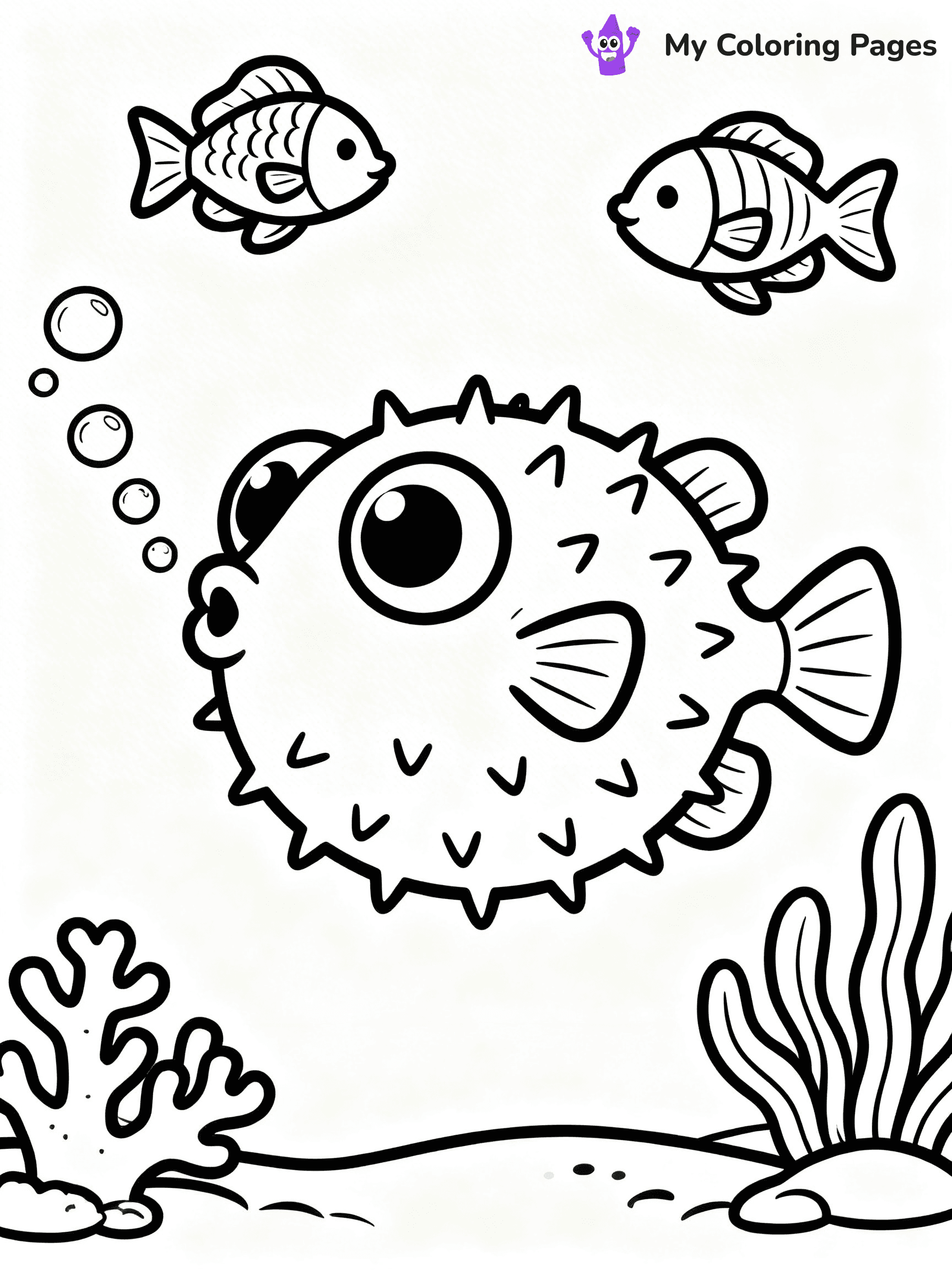 Puffer Fish Coloring Pages - 4