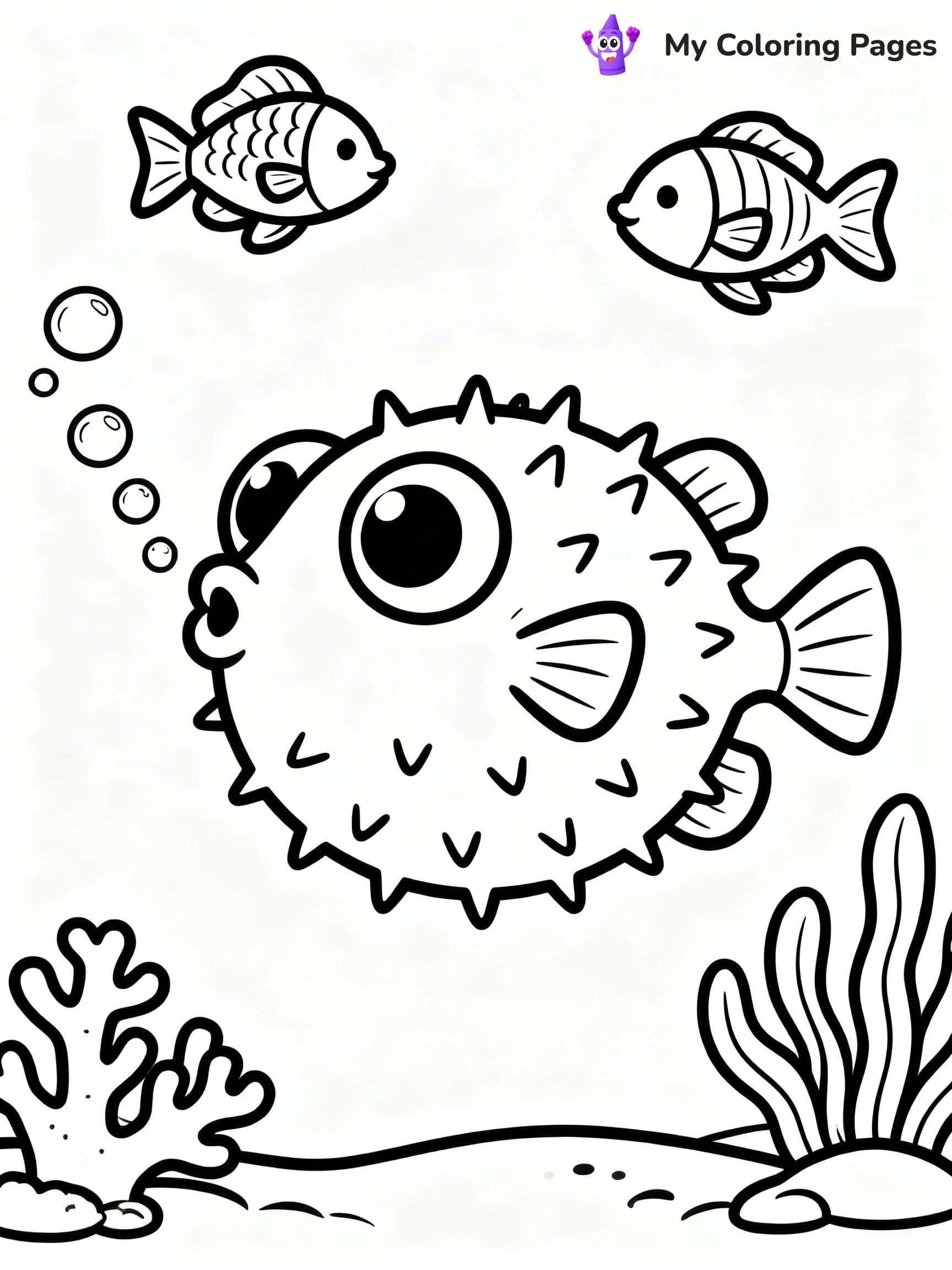 Puffer Fish Coloring Pages - 4