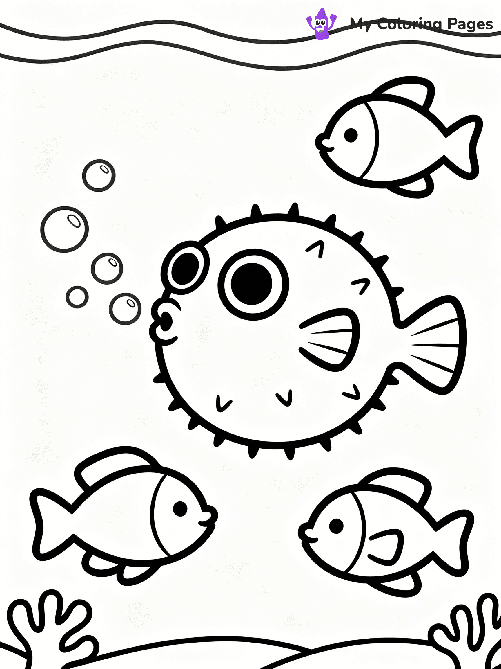 Puffer Fish Coloring Pages - 3