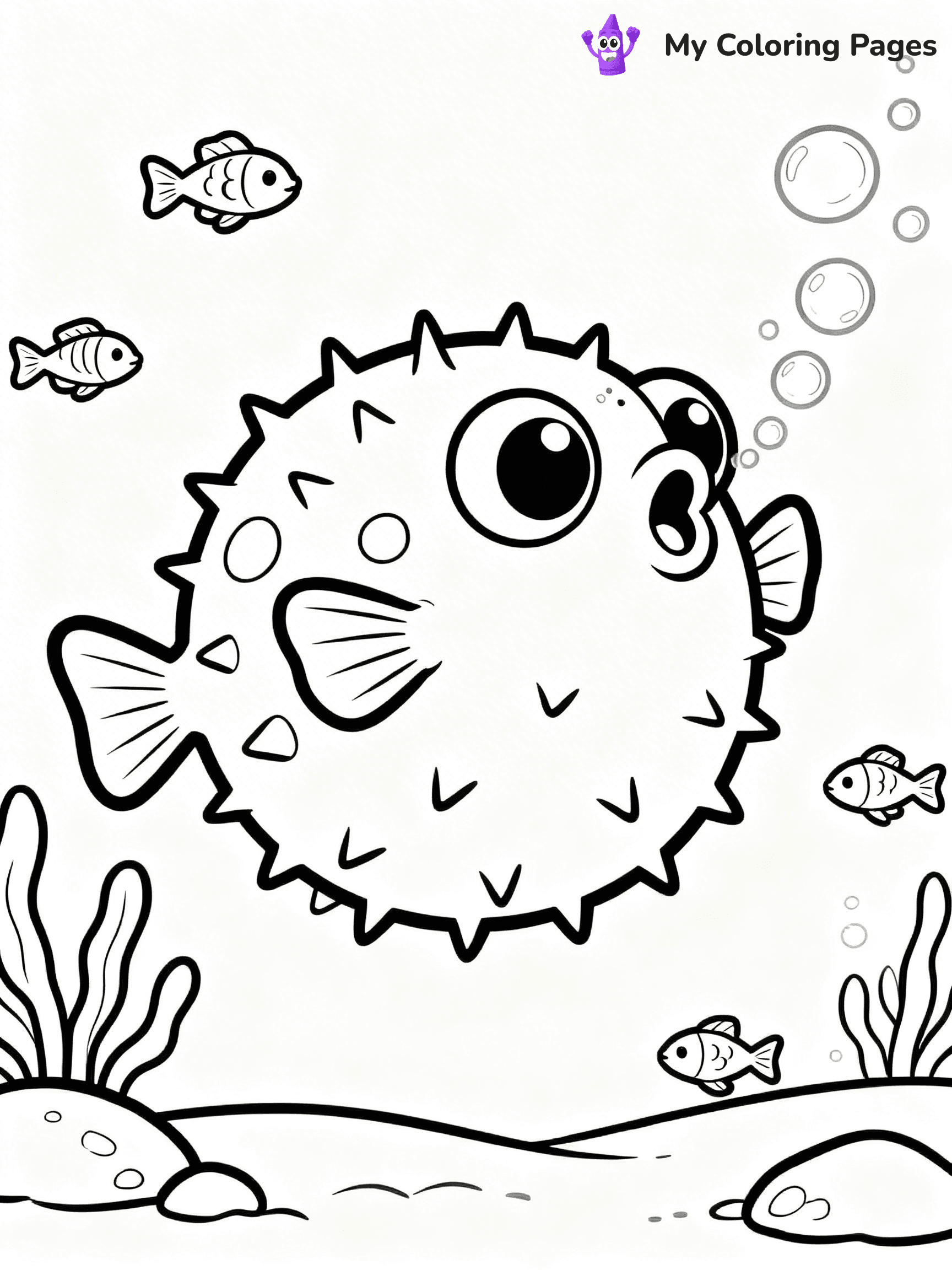 Puffer Fish Coloring Pages - 2