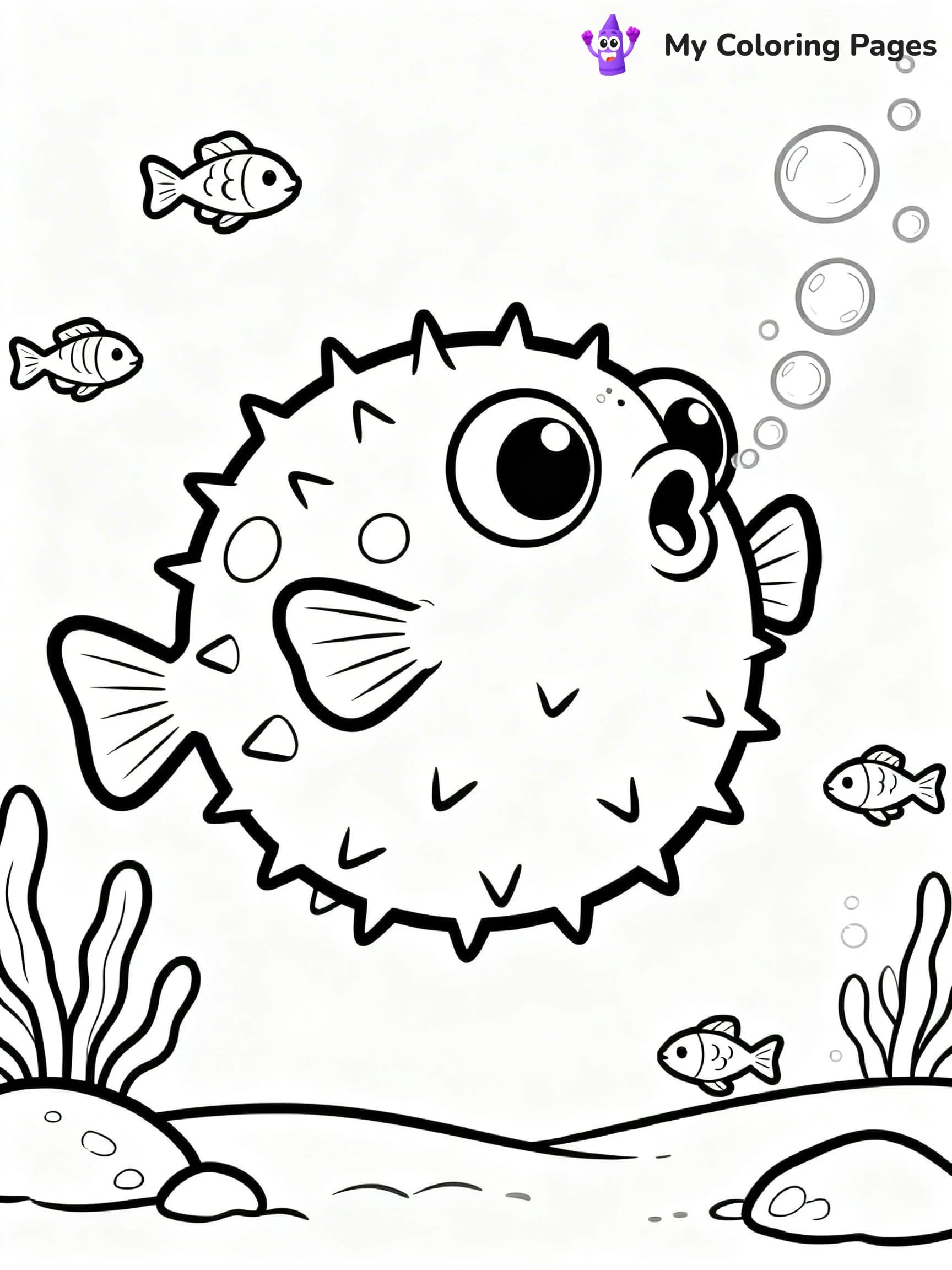 Puffer Fish Coloring Pages - 2