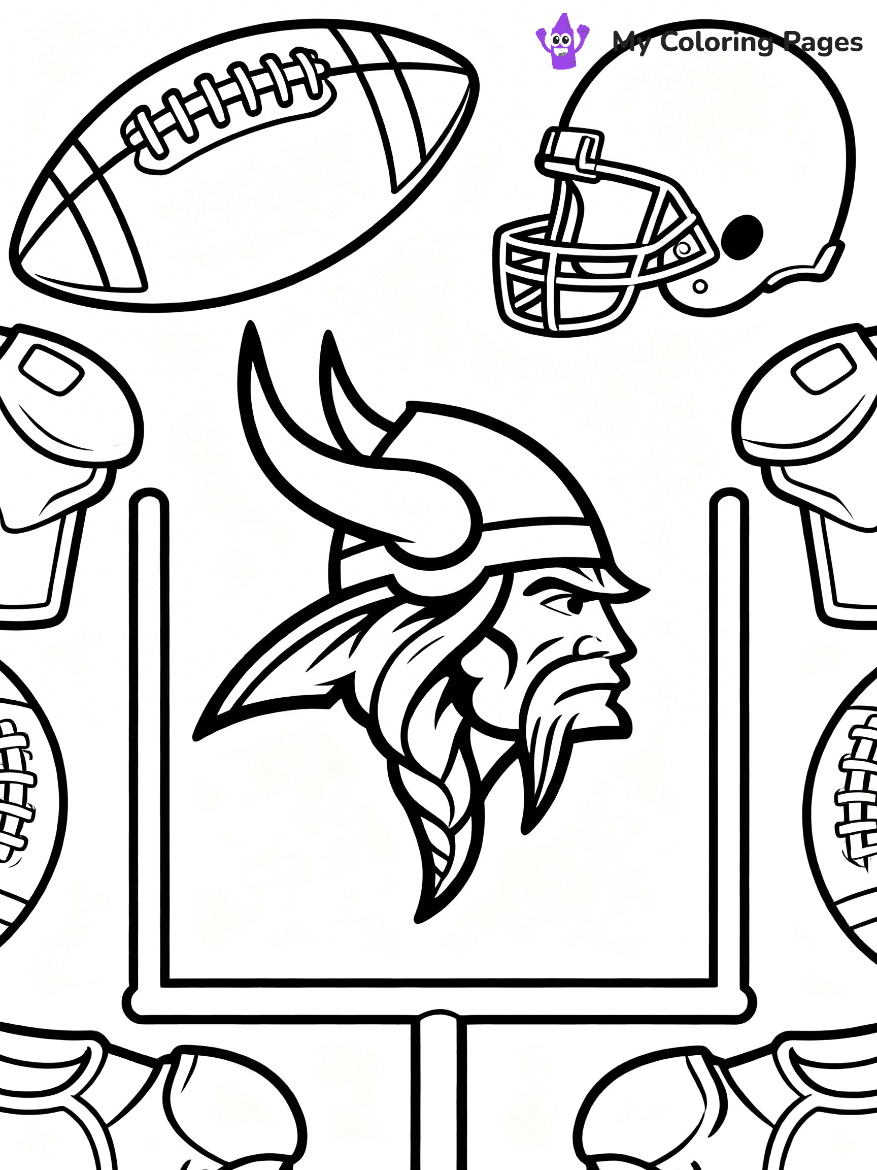 Minnesota Vikings Coloring Pages - 32